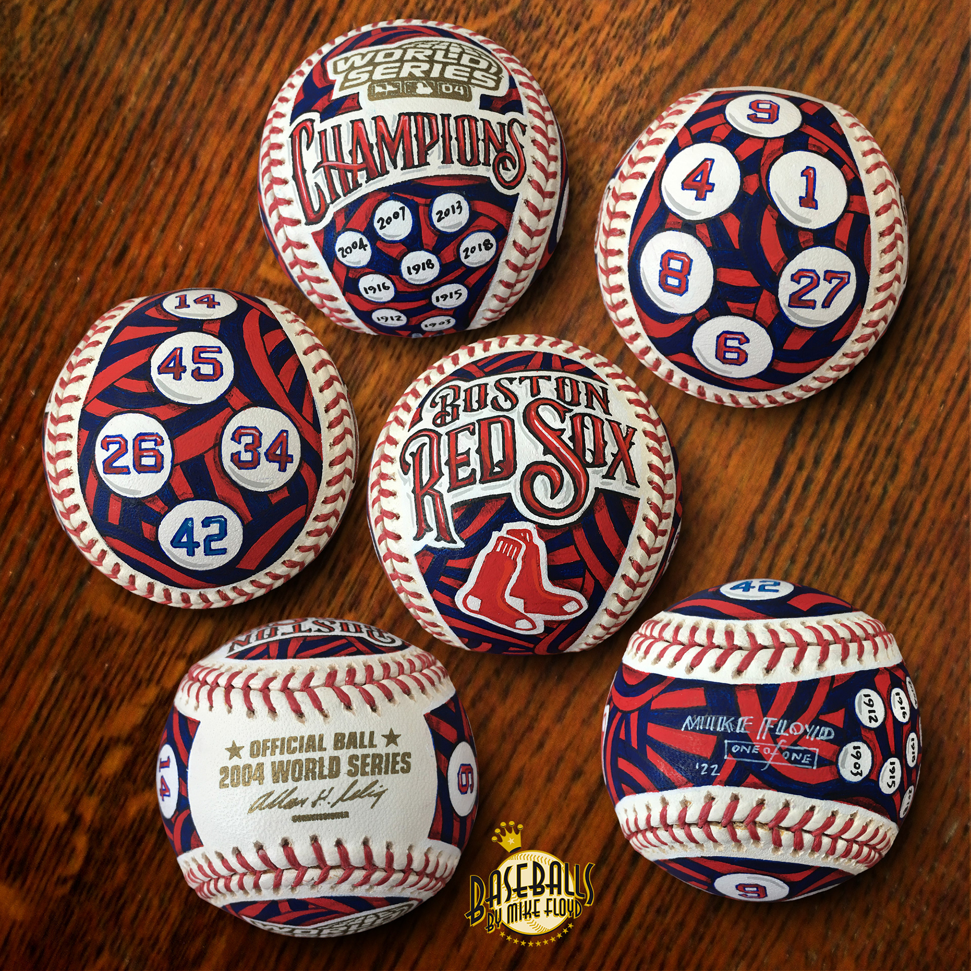 Red Sox WS and retired numbers