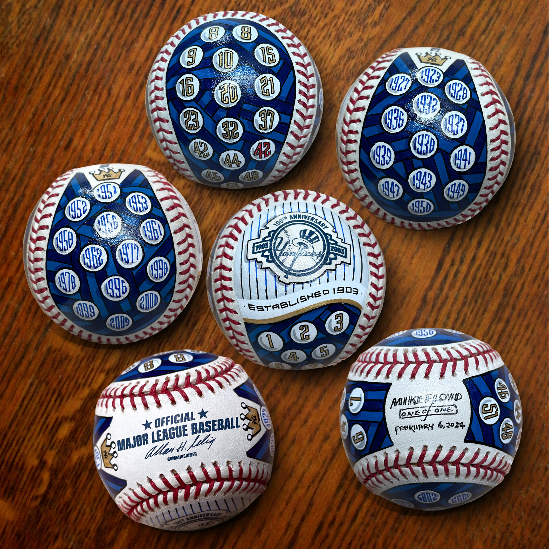 Team baseballs