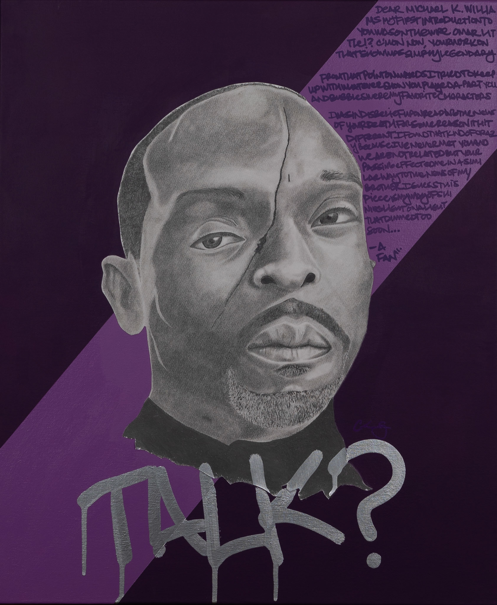 Mike, 20" x 24", Mixed media on canvas