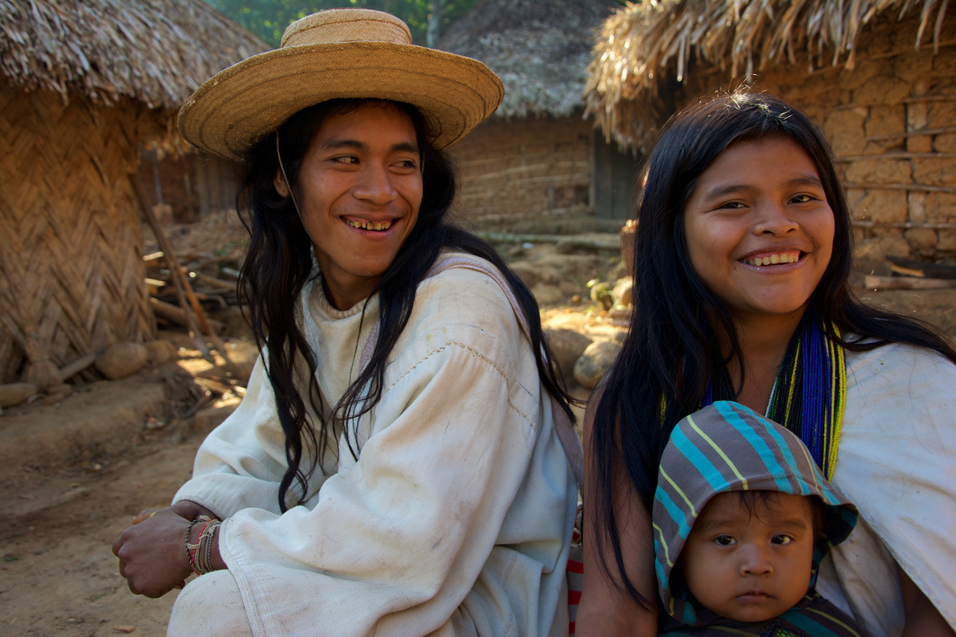 Maria Luisa, Fernando & son. Jumandita, Sierra Nevada de Santa Marta, Colombia