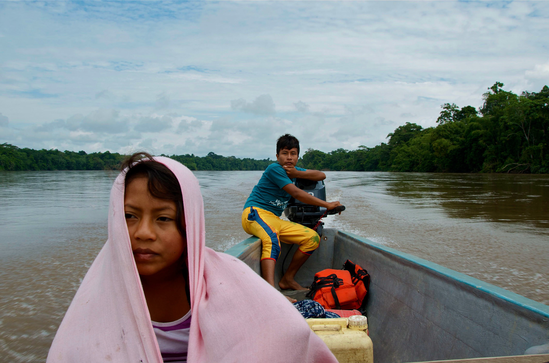 Janeth & Boris. Rio Cuyabeno, Remolinos, Ecuador