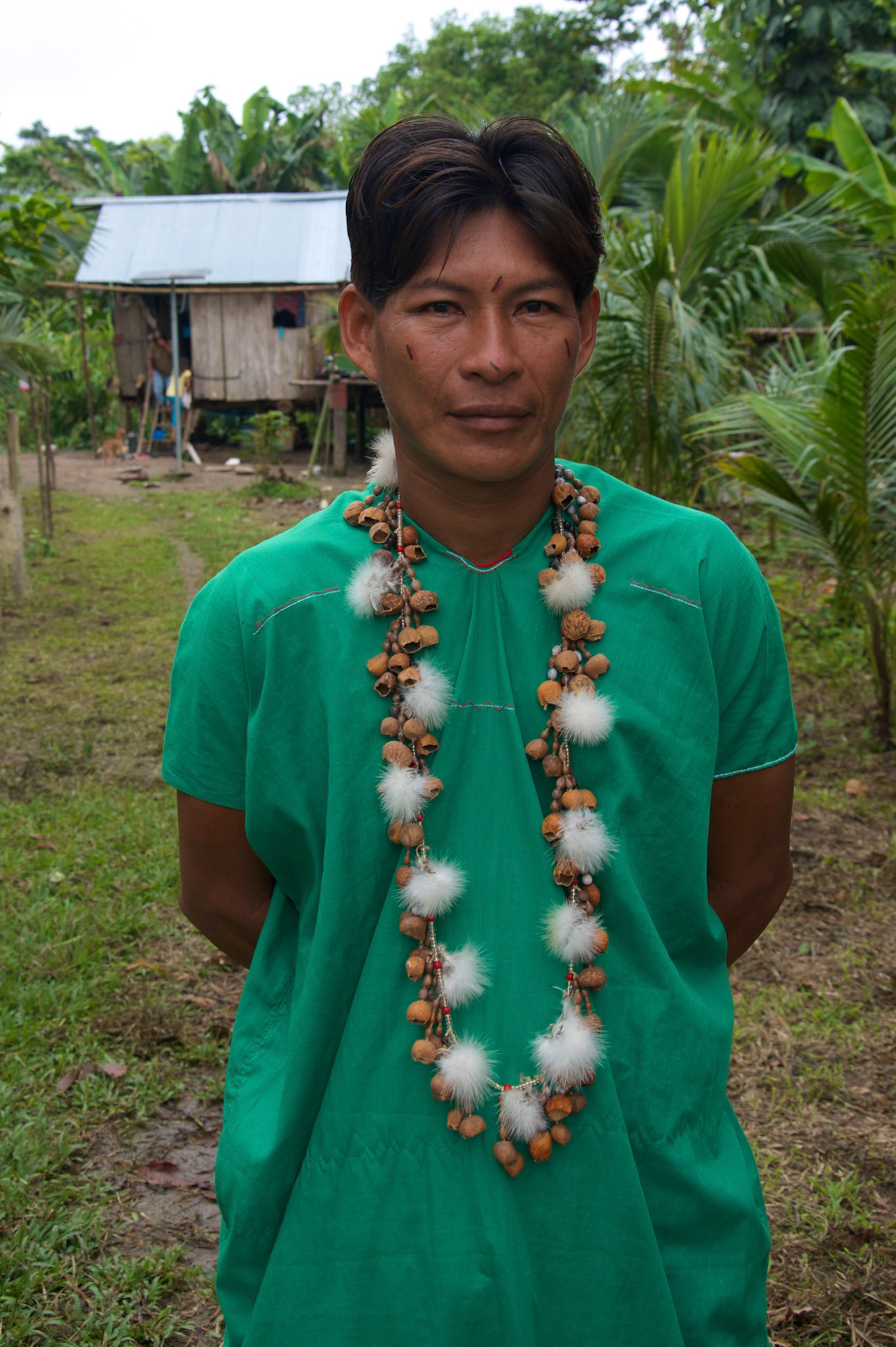 Moises. Comunidad Sekoya, Remolino, Ecuador
