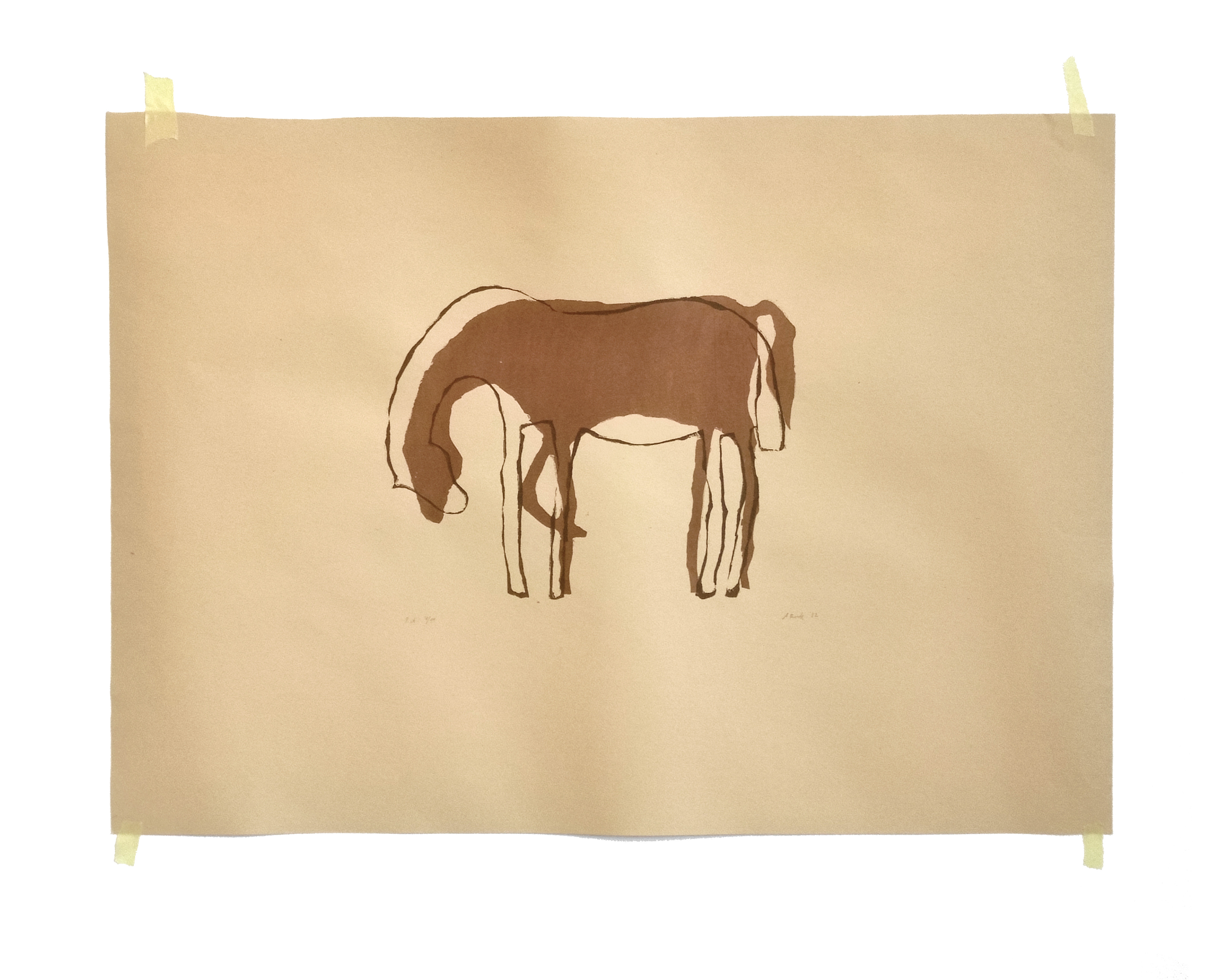 Horse, silkscreen, 2022