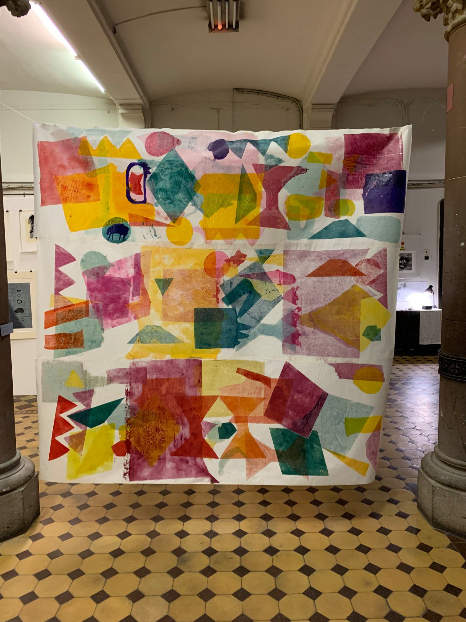 Untitled, relief print, 2019