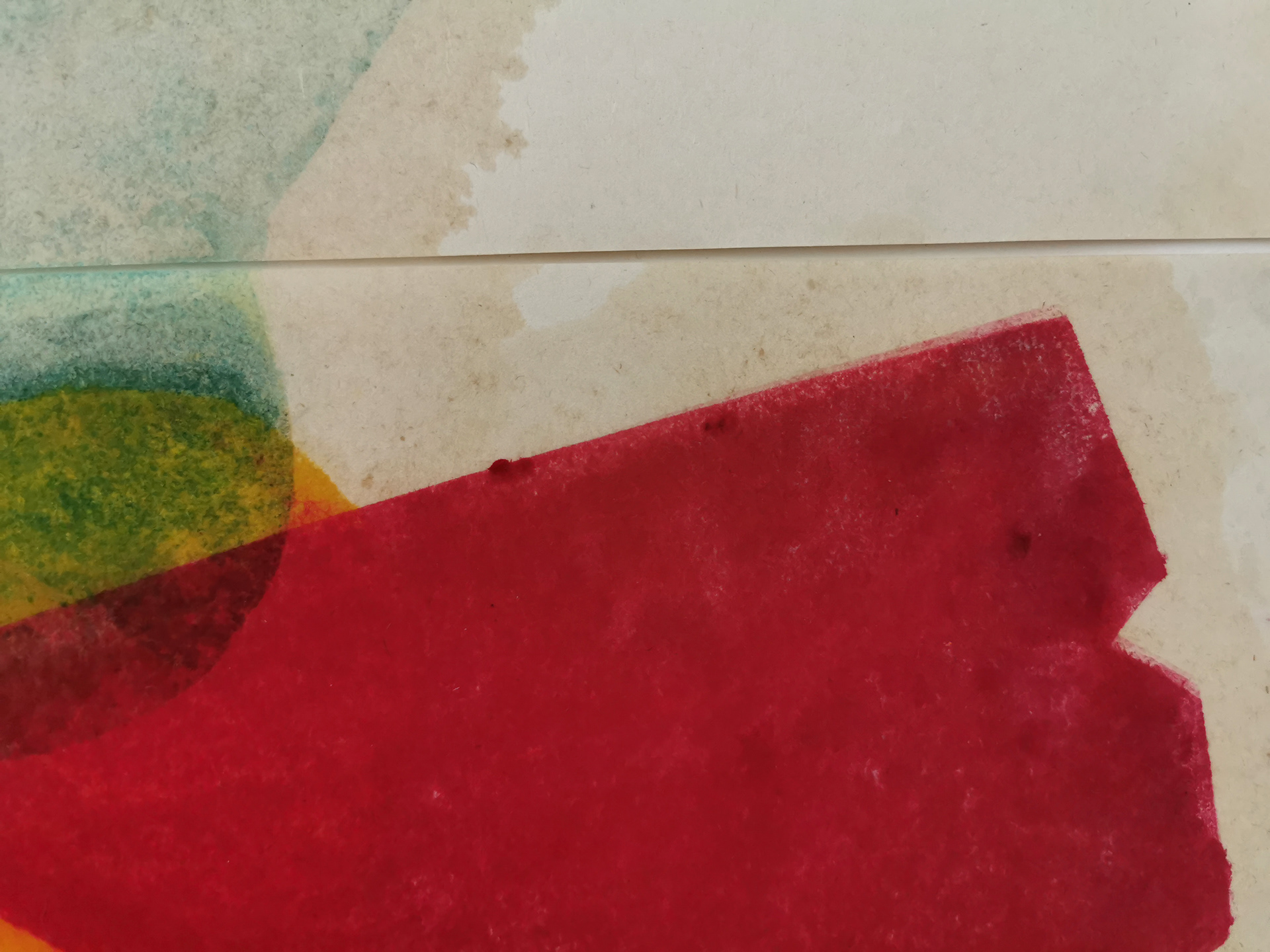 Afterimages, relief print, 2020