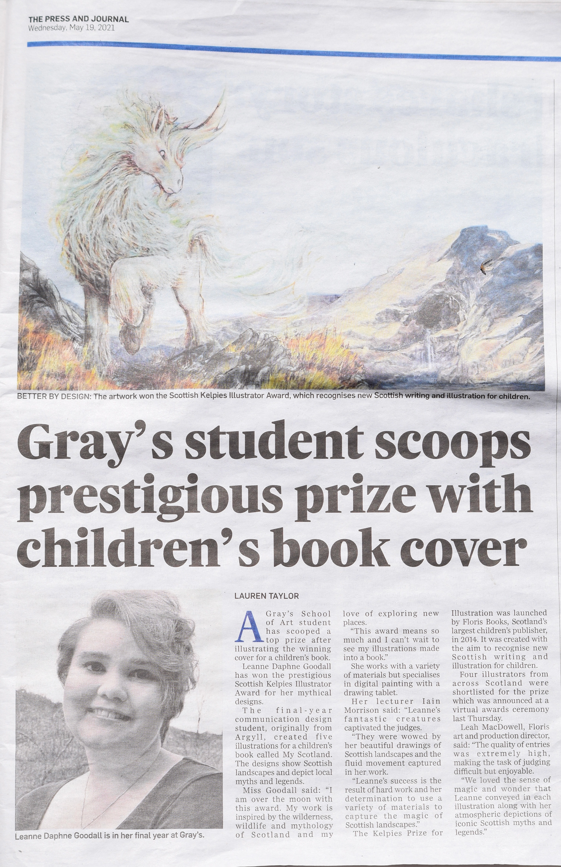 OBAN TIMES: Newspaper Article