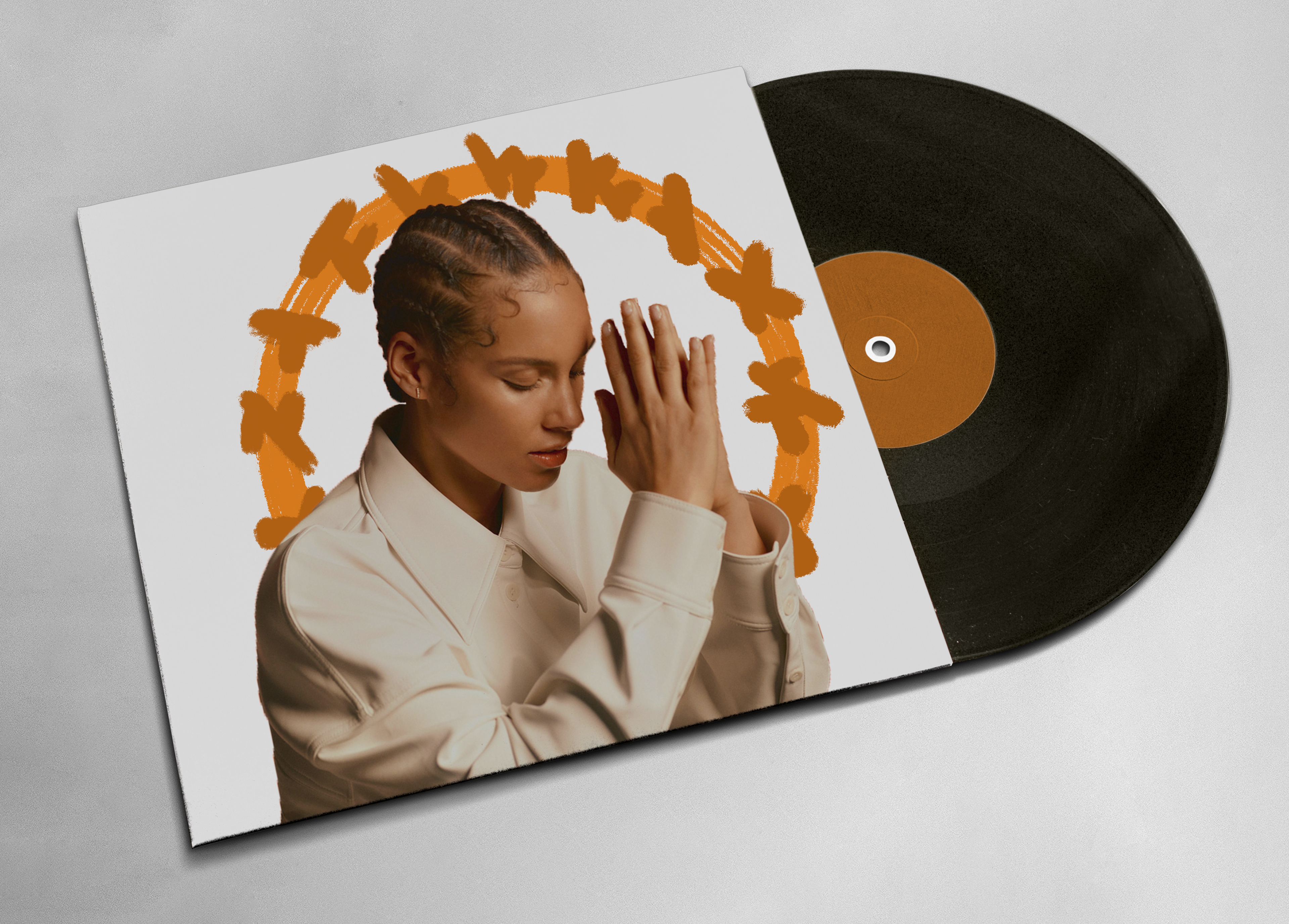 Alicia Keys vinyl design