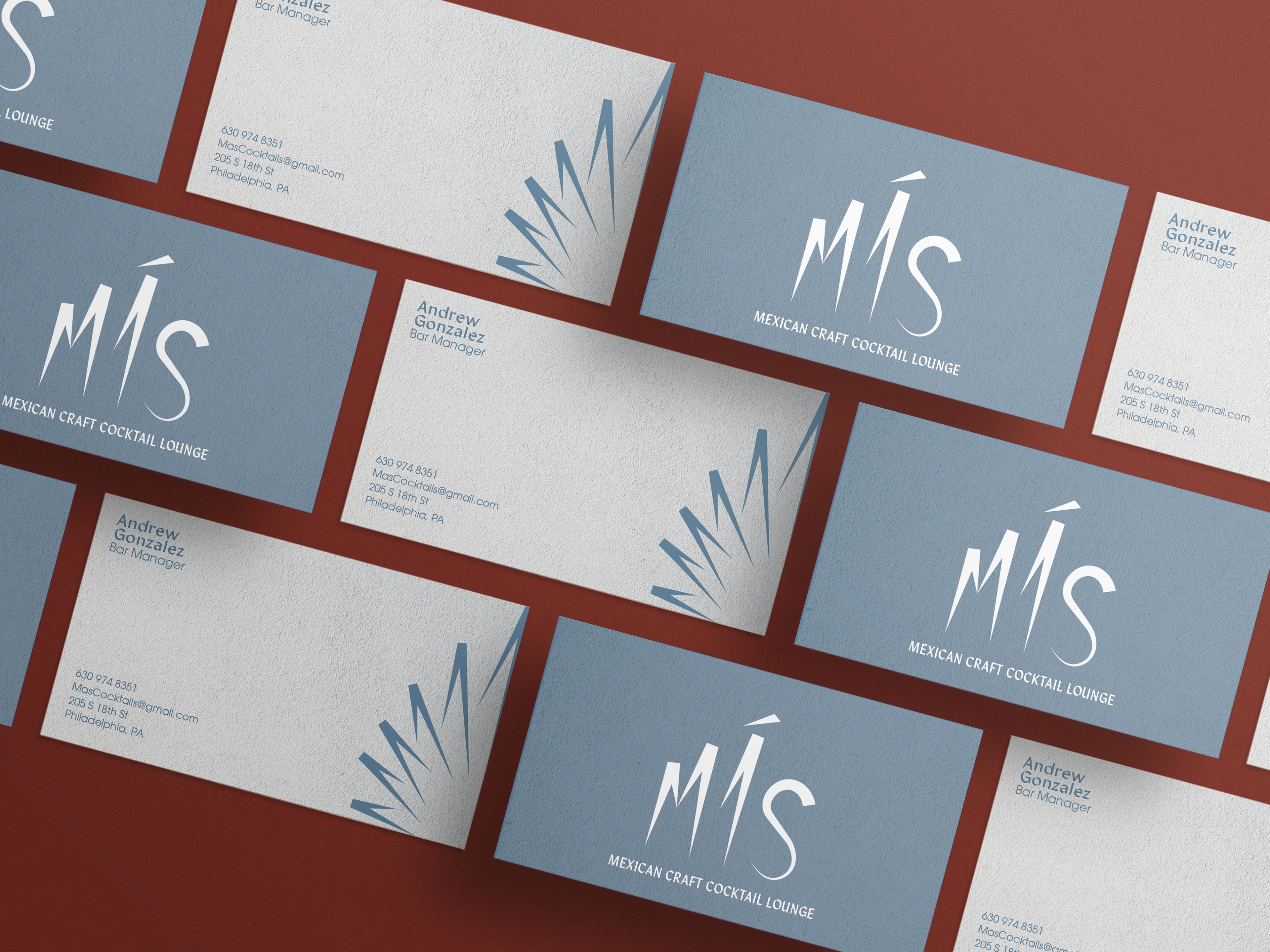 Más business card design
