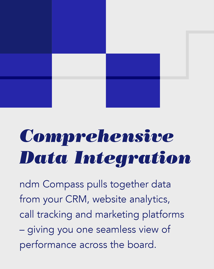 Connecting image carousel promoting ndm's services. Used for Facebook, Instagram and LinkedIn.