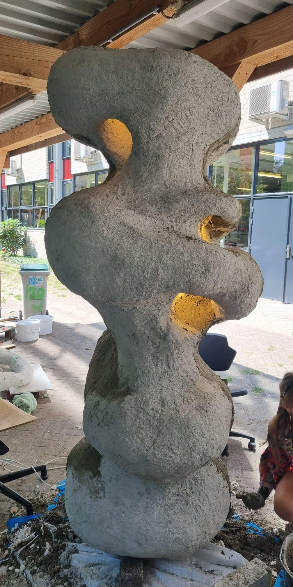 We made a big fungi lamp for the University of Utrecht. 