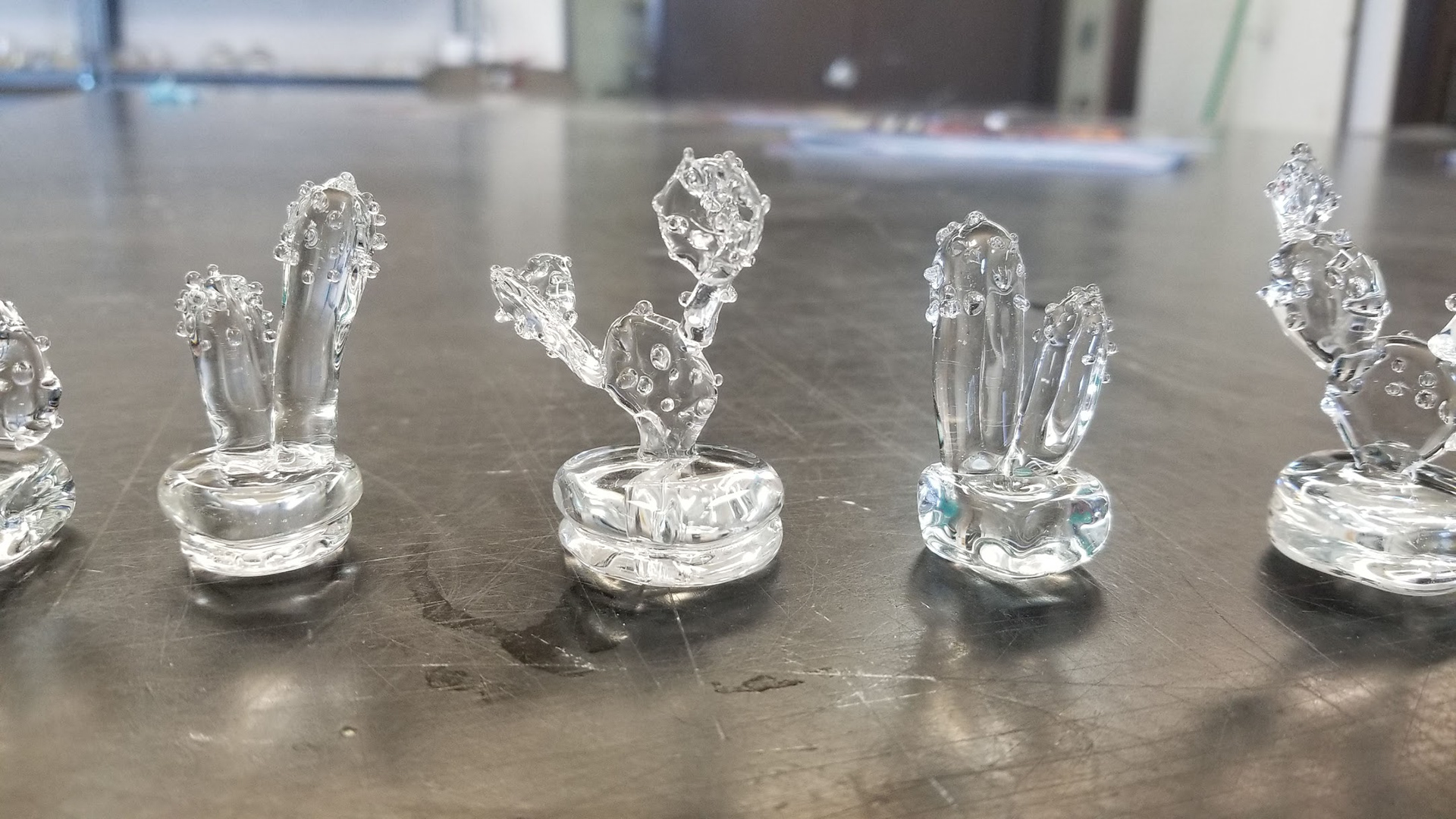 Glass studio class at RIT