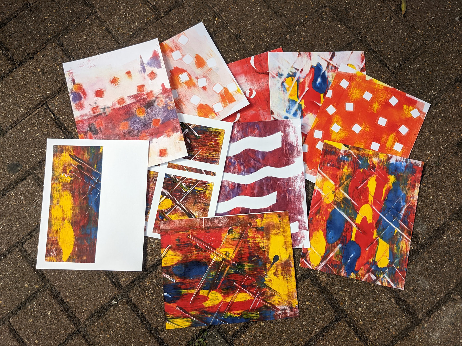 Gelli print making