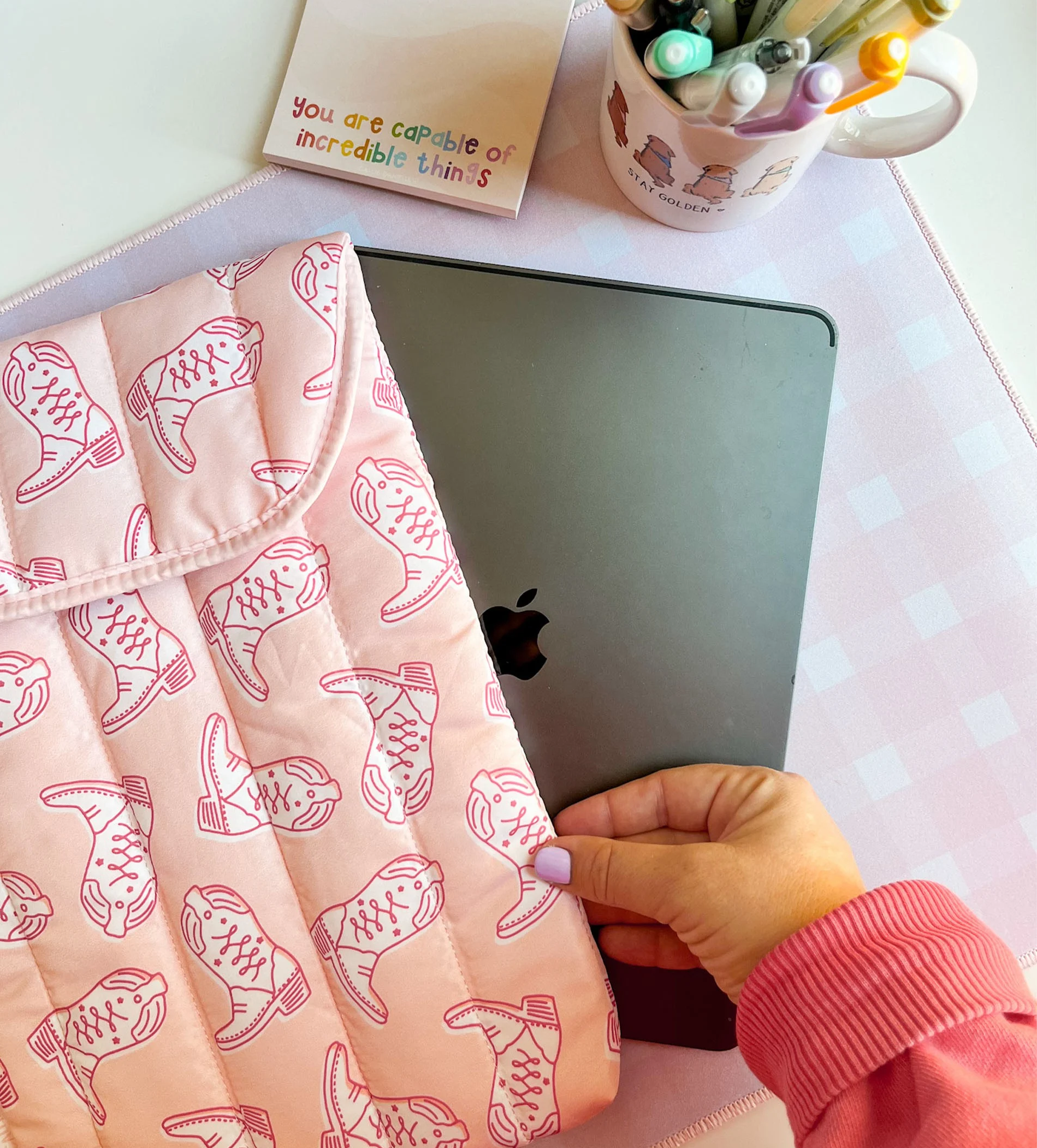 Callie Danielle - Western Cowgirl Boots Laptop Sleeve