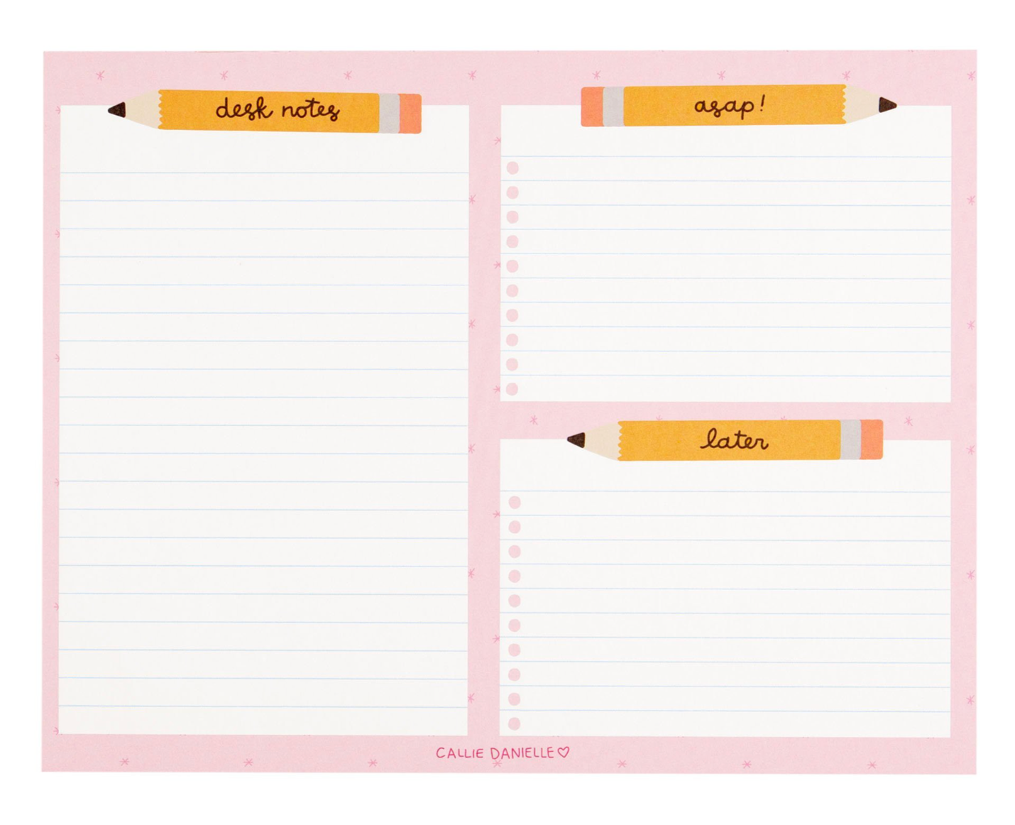 Callie Danielle - Pencil To-Do Desk Notepad