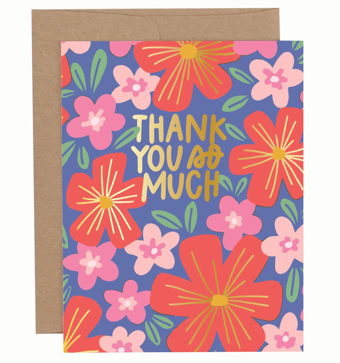 Pippi Post - Thank You So Much Floral Greeting Card