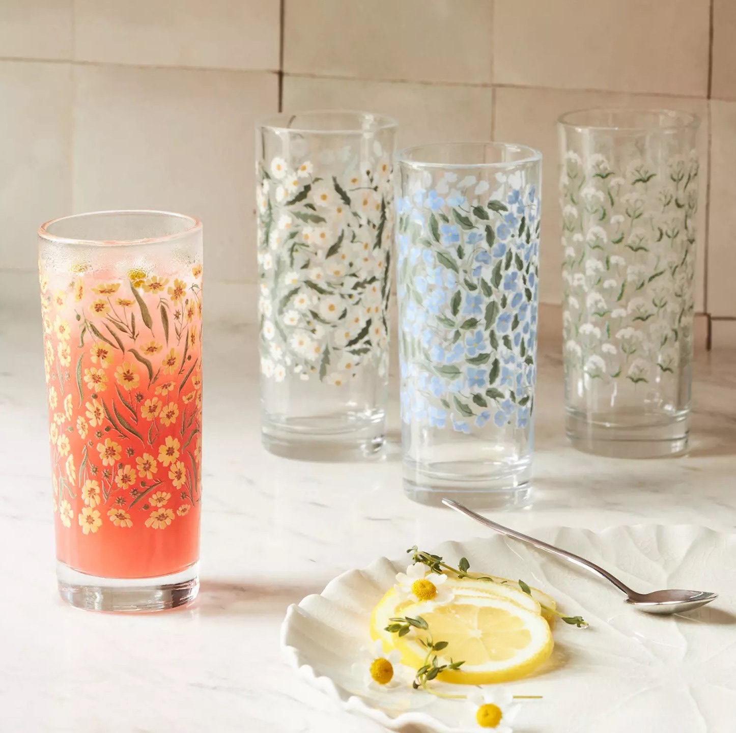 1Canoe2 - Tall Juice Glasses, Set of 4