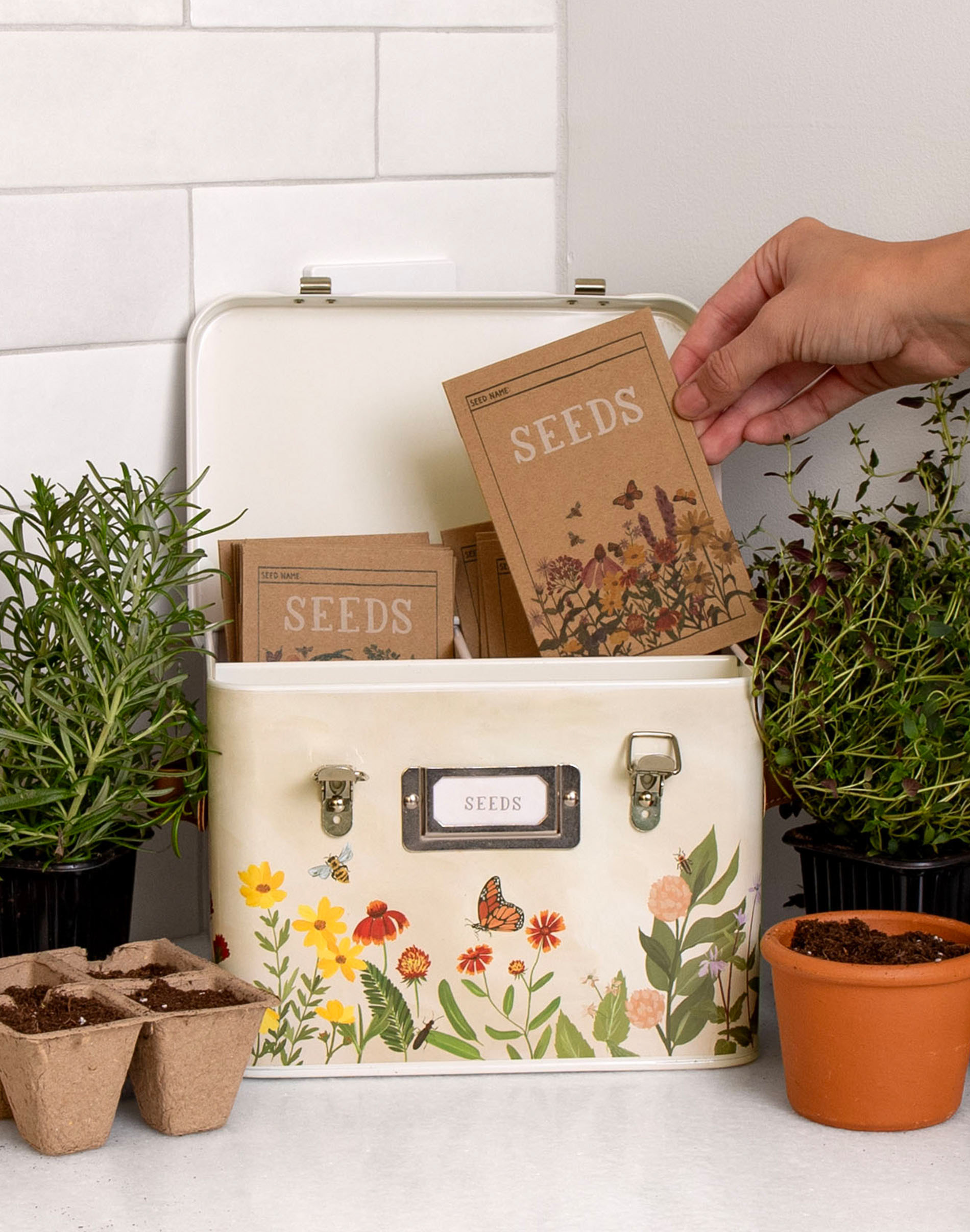 1Canoe2 - Wildflower Botanicals Tin Seed Storage Box