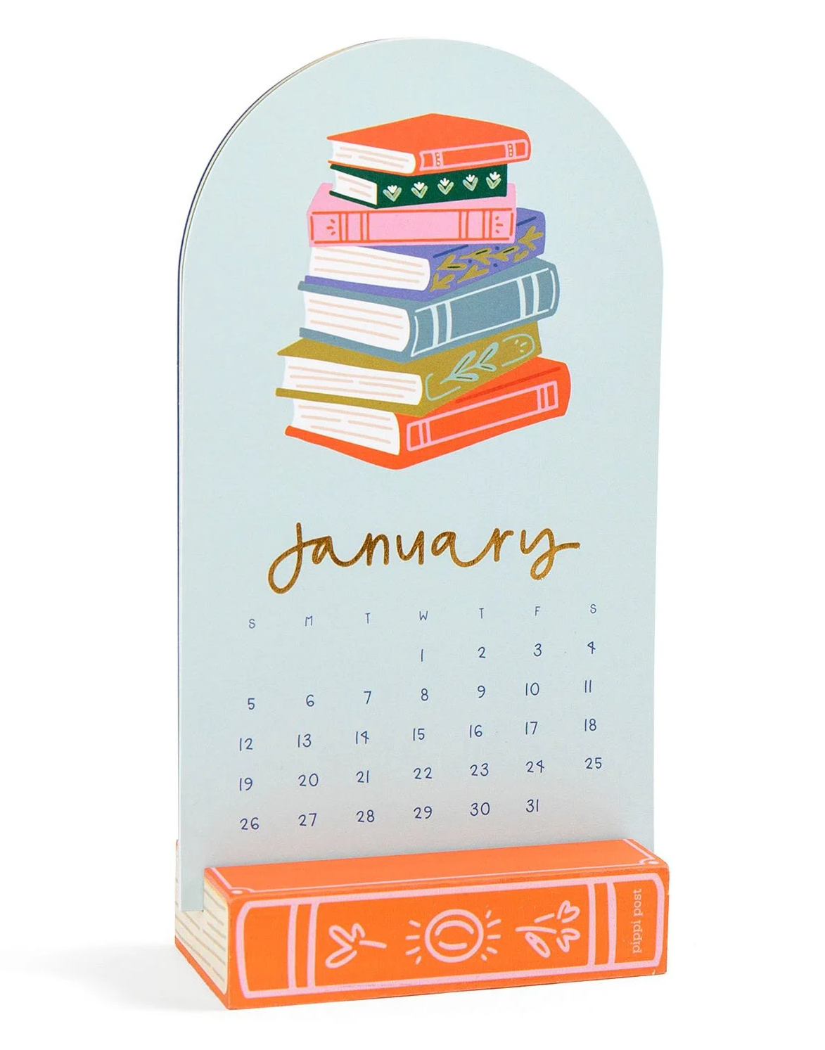 Pippi Post - Book Lover's Mini Desk Calendar