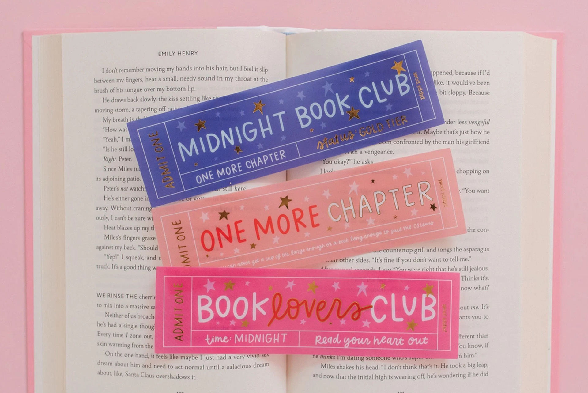 Pippi Post - Ticket Readers Transparent Bookmarks