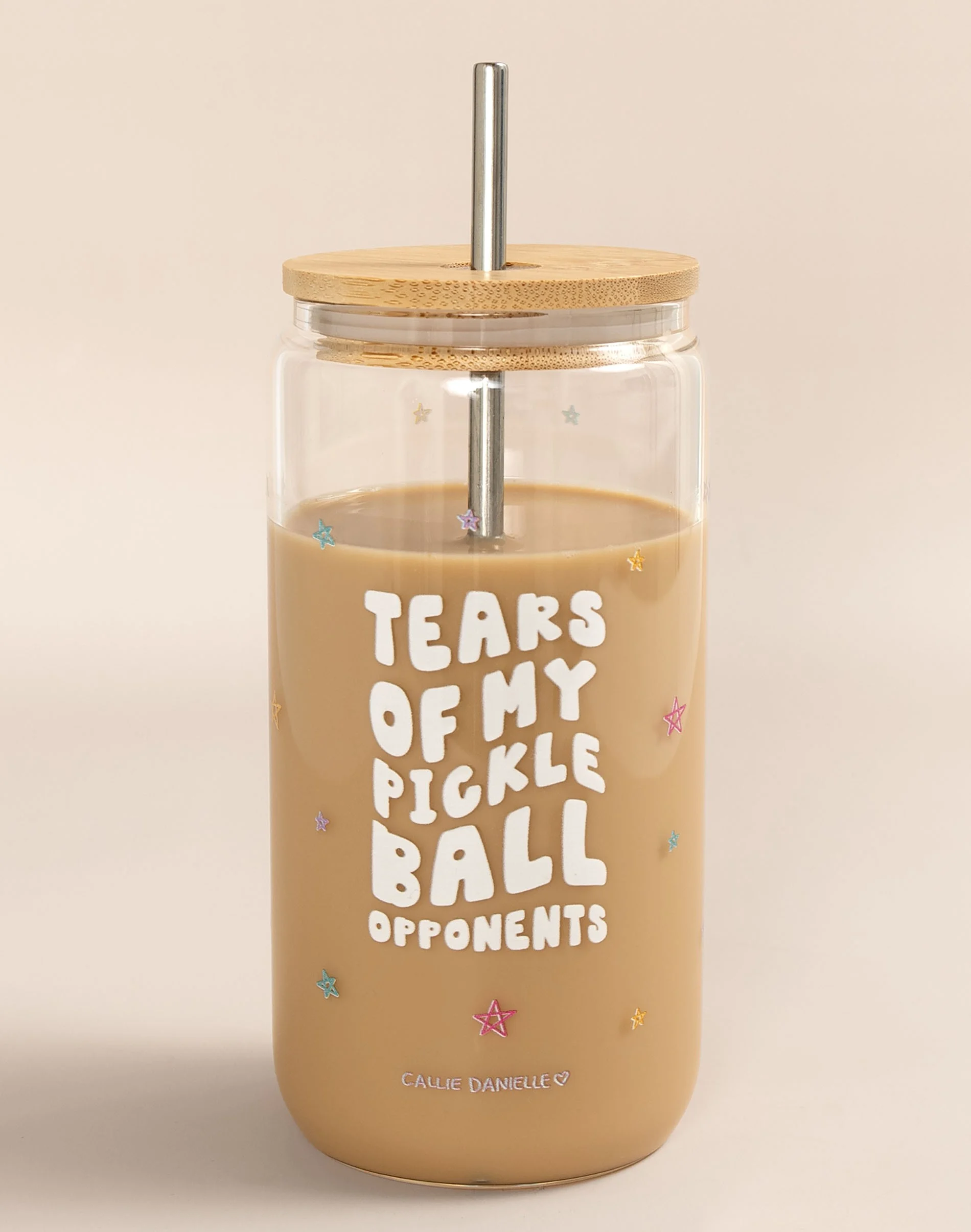 Callie Danielle - Tears of My Pickleball Opponents Glass Can