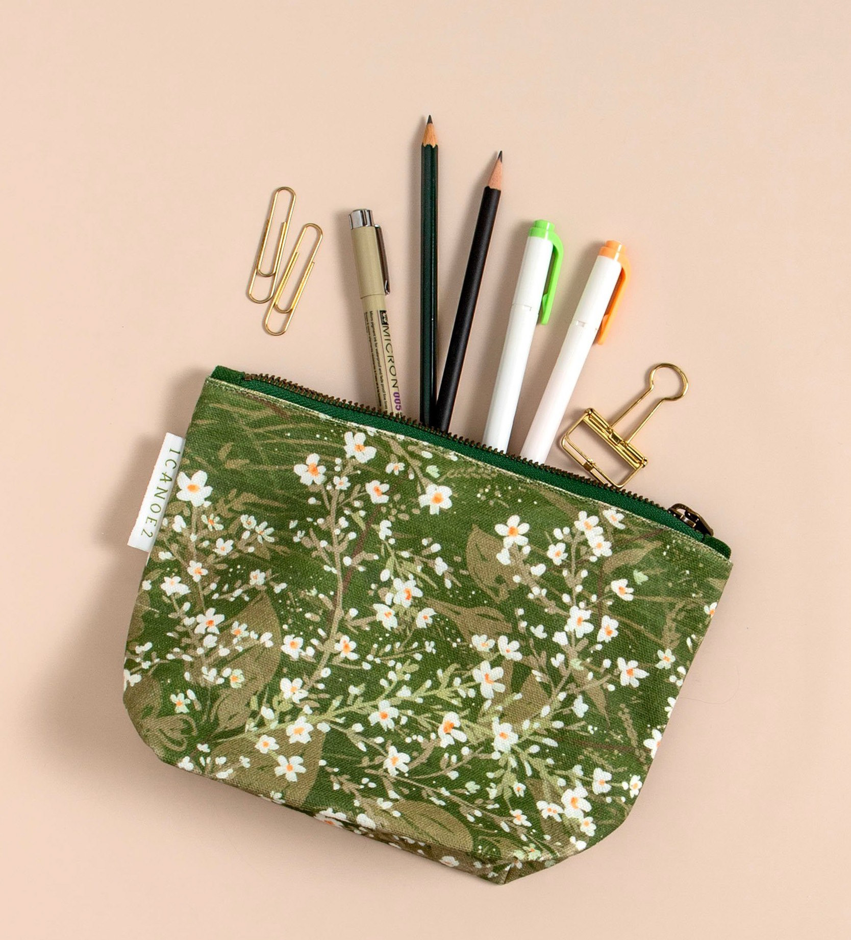 1Canoe2 - Celeste Canvas Pouch