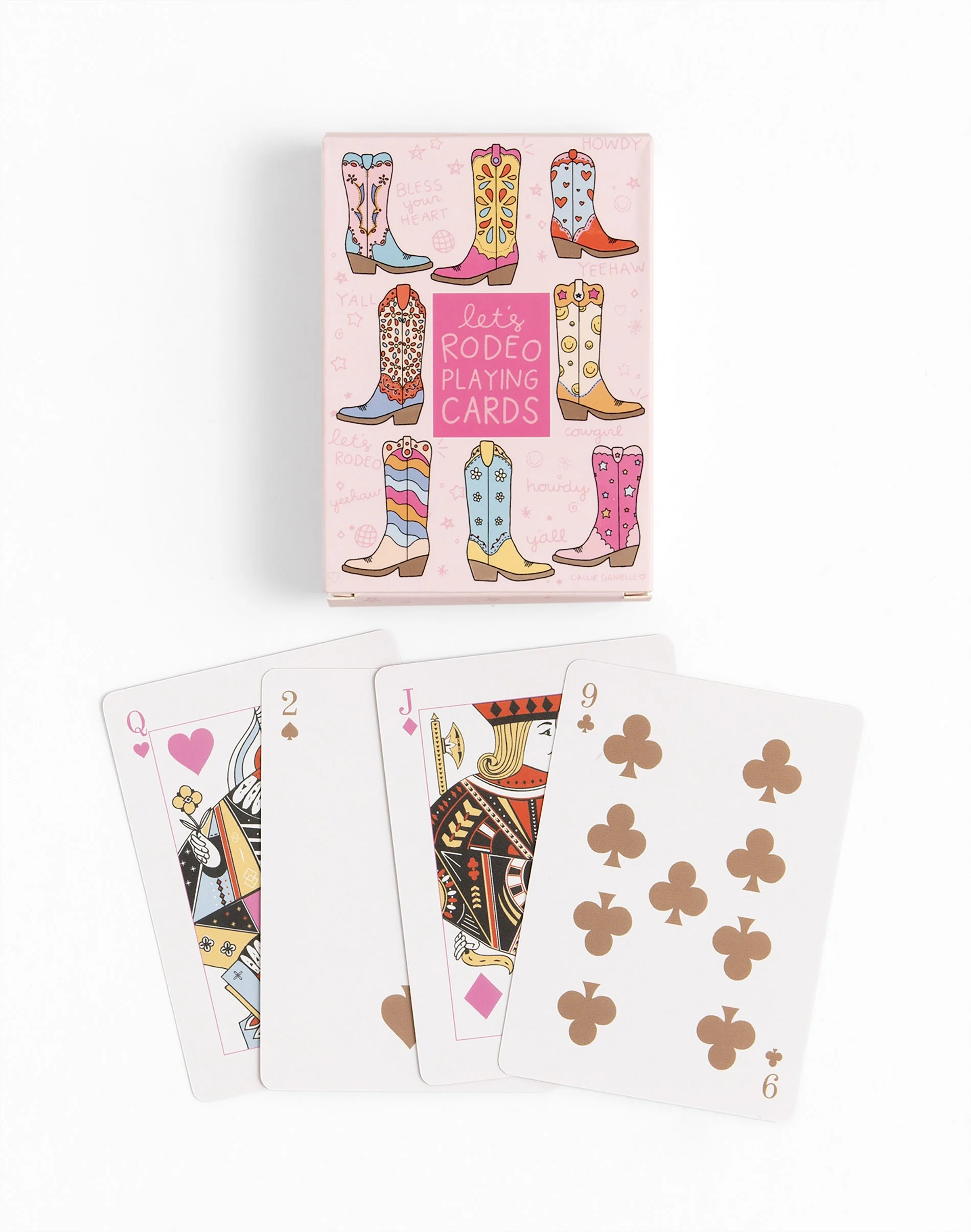 Callie Danielle - Let's Rodeo Western Cowgirl Boots Deck of Playing Cards
