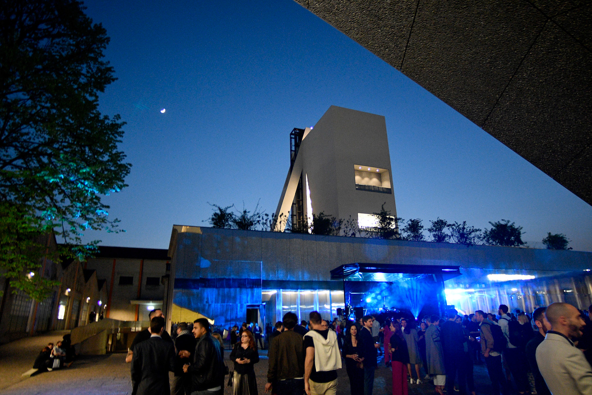 Djs Ricardo Villalobos and Craig Richards perform at the opening event of Torre at Fondazione Prada on April 19, 2018 in Milan, Italy.