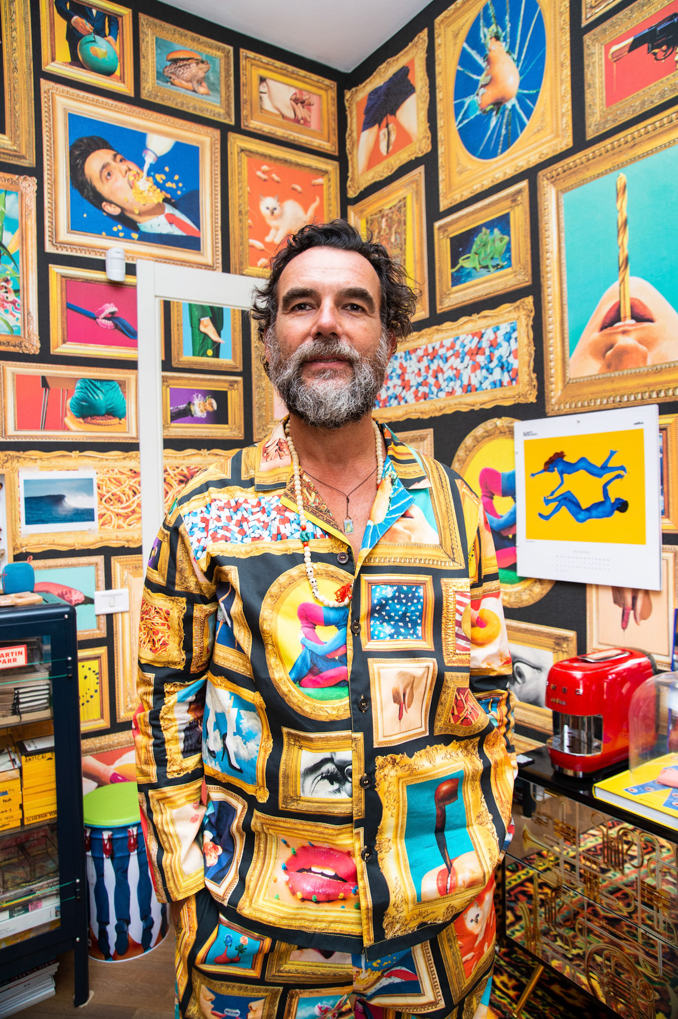 MILAN, ITALY - SEPTEMBER 06: Stefano Seletti attends the Seletti Lunch powered by Lavazza &amp; Costardi Bros at Toiletpaper Home on September 06, 2021 in Milan, Italy. (Photo by Pietro S. D'Aprano/Getty Images for Lavazza)