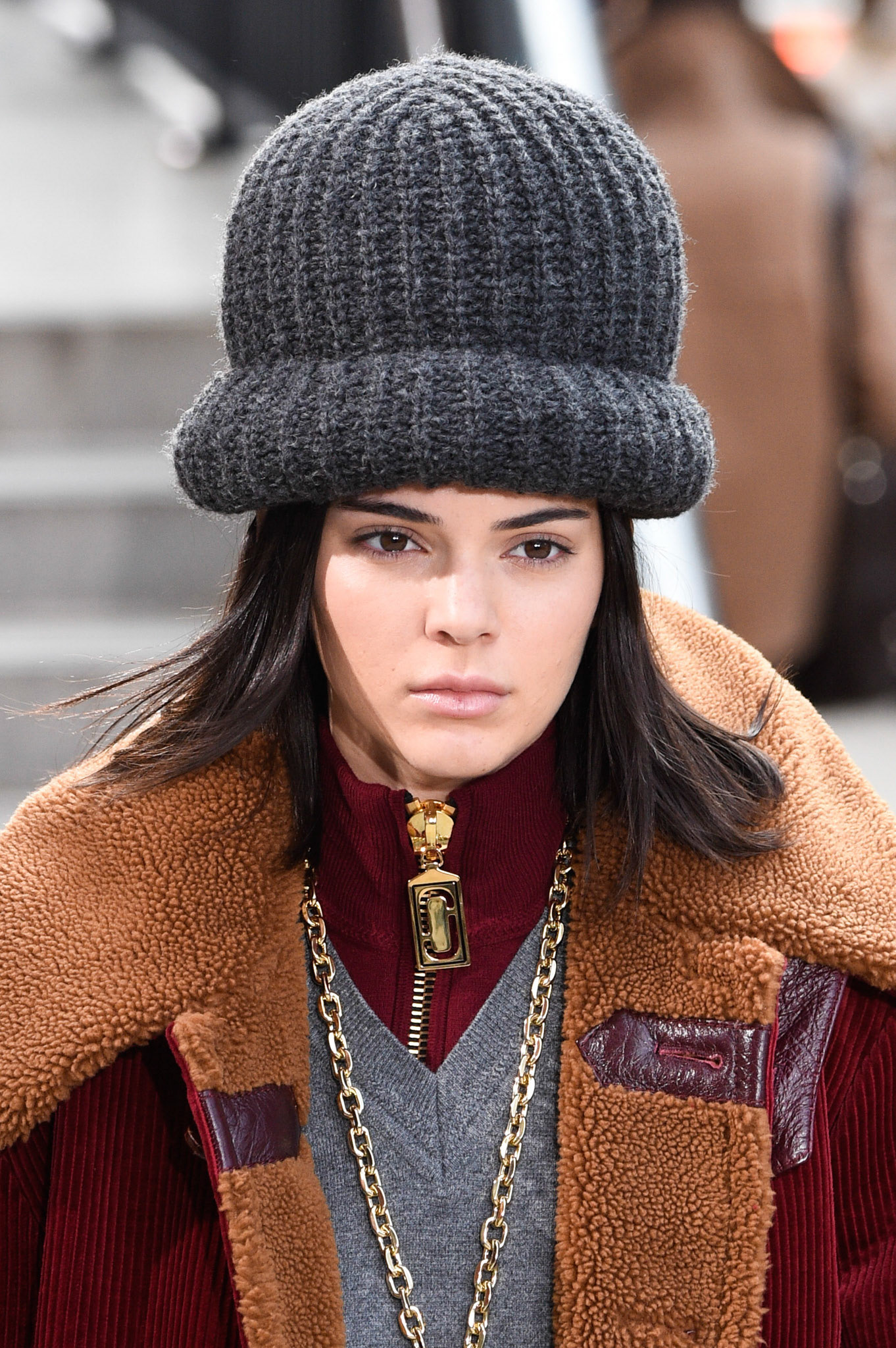 Kendall Jenner walks the runway for the Marc Jacobs Fall 2017 Show at Park Avenue Armory on February 16, 2017 in New York City