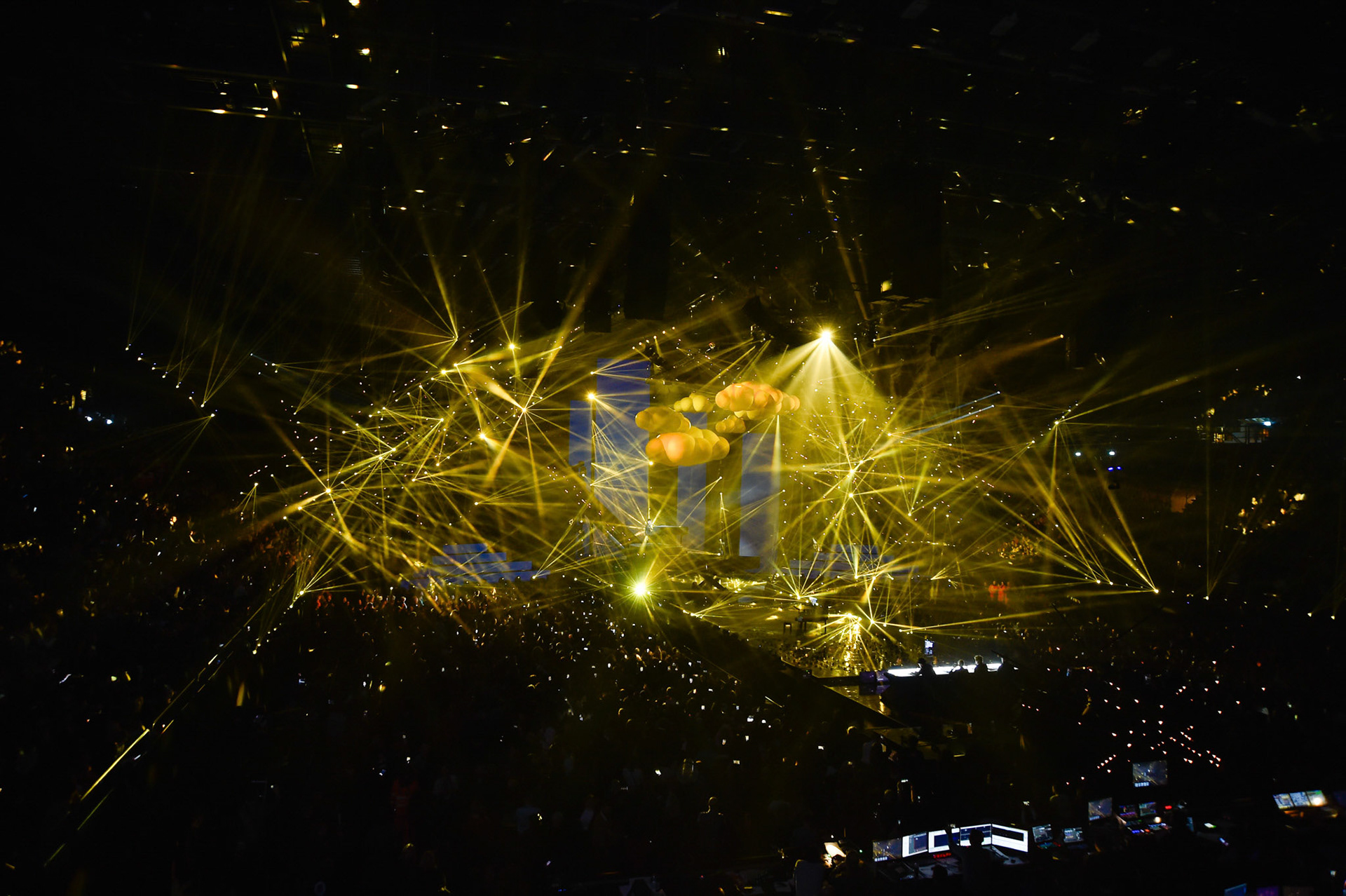 Ultimo performs on stage during X Factor 2019 Final at Mediolanum Forum of Assago on December 12, 2019 in Milan, Italy.