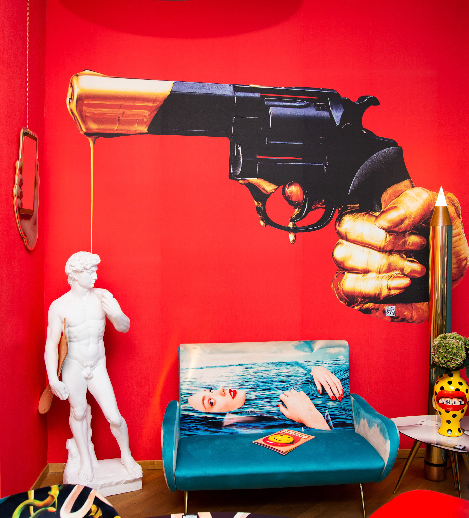 MILAN, ITALY - SEPTEMBER 06: General view at the Seletti Lunch powered by Lavazza &amp; Costardi Bros at Toiletpaper Home on September 06, 2021 in Milan, Italy. (Photo by Pietro S. D'Aprano/Getty Images for Lavazza)