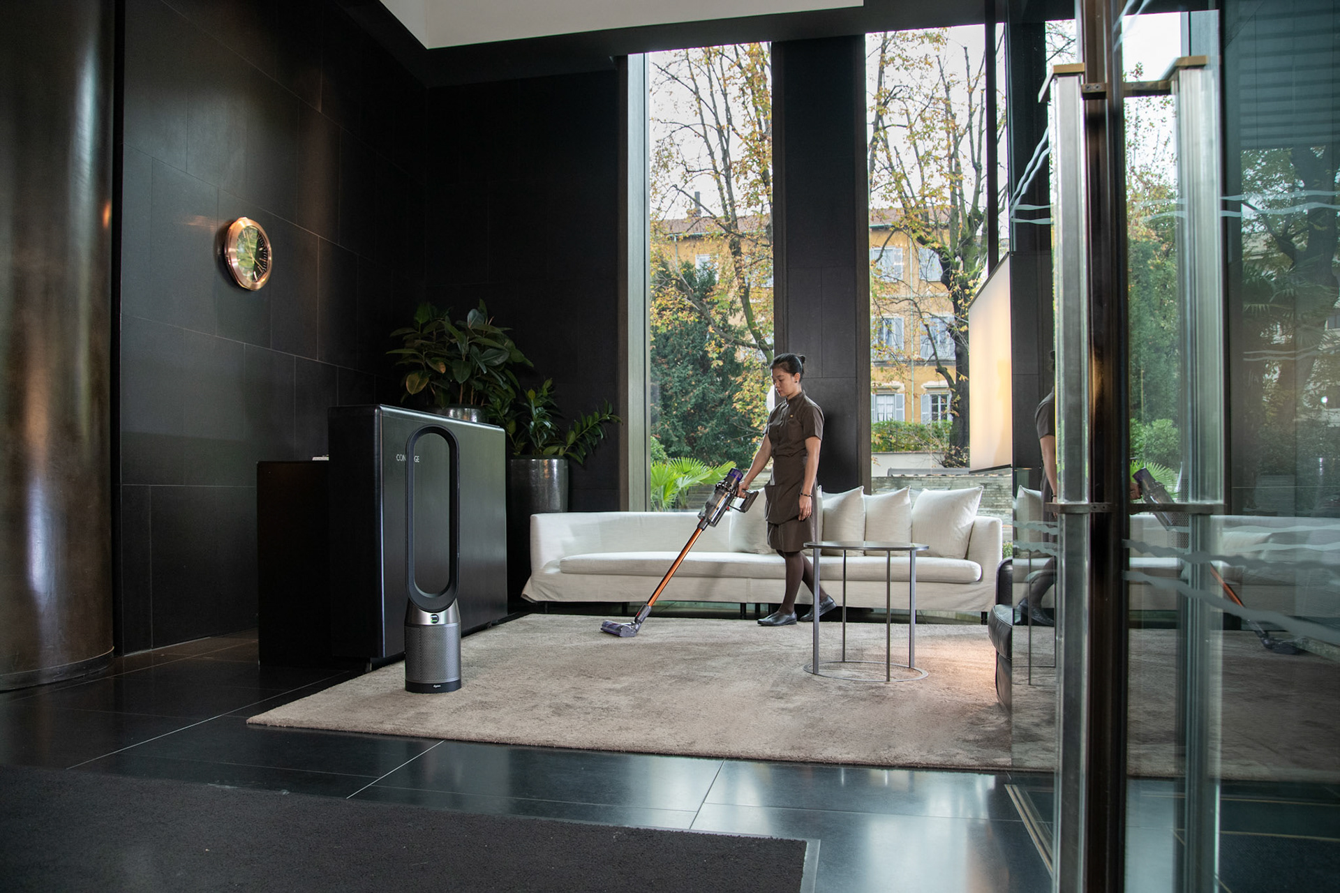 Dyson at hotel Bulgari