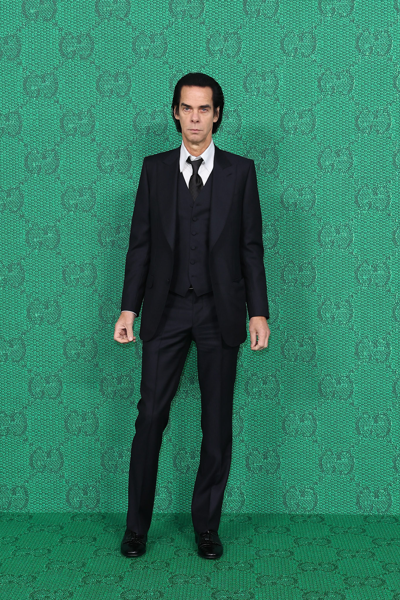 Nick Cave attends Gucci fall winter 23-24 Fashion show