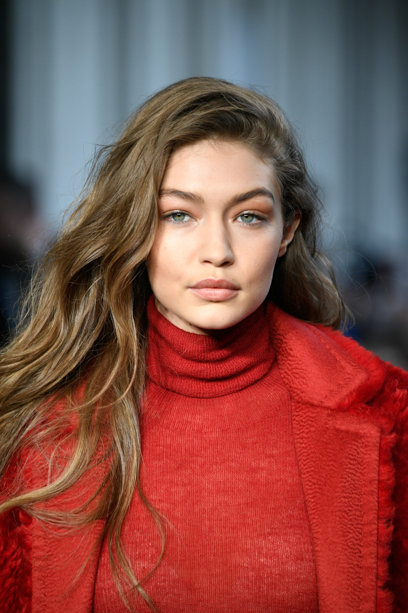 Gigi Hadid walks the runway at the Max Mara show during Milan Fashion Week Fall/Winter 2017/18 on February 23, 2017
