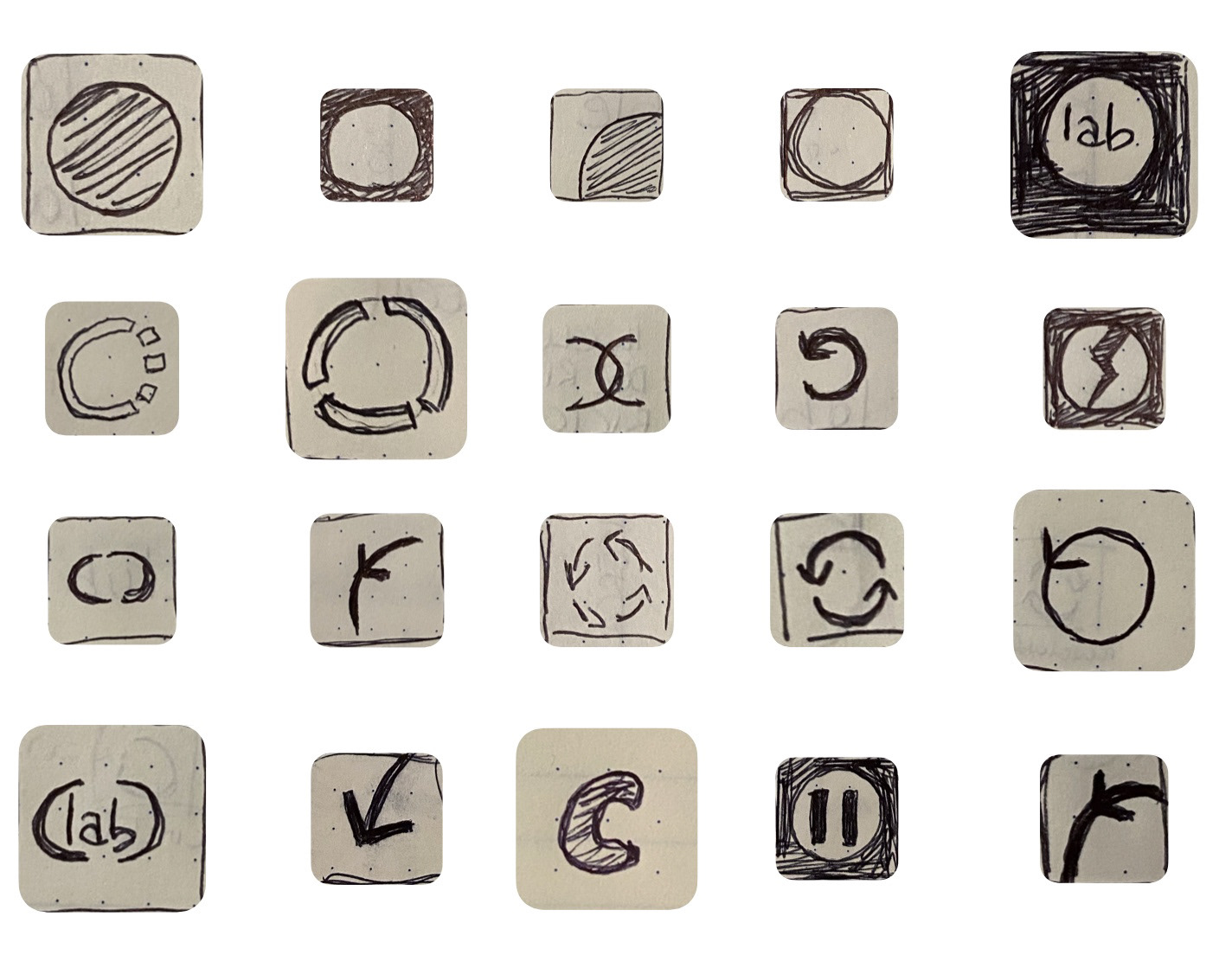 icon sketches
