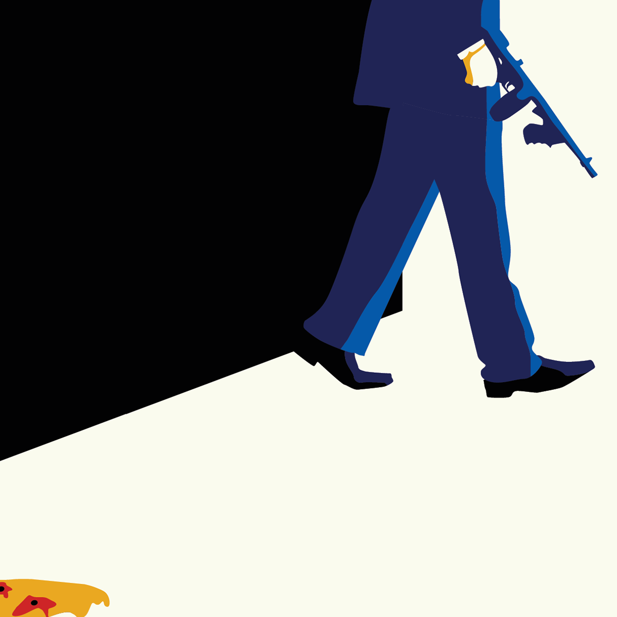 Pizza Hitman Illustration