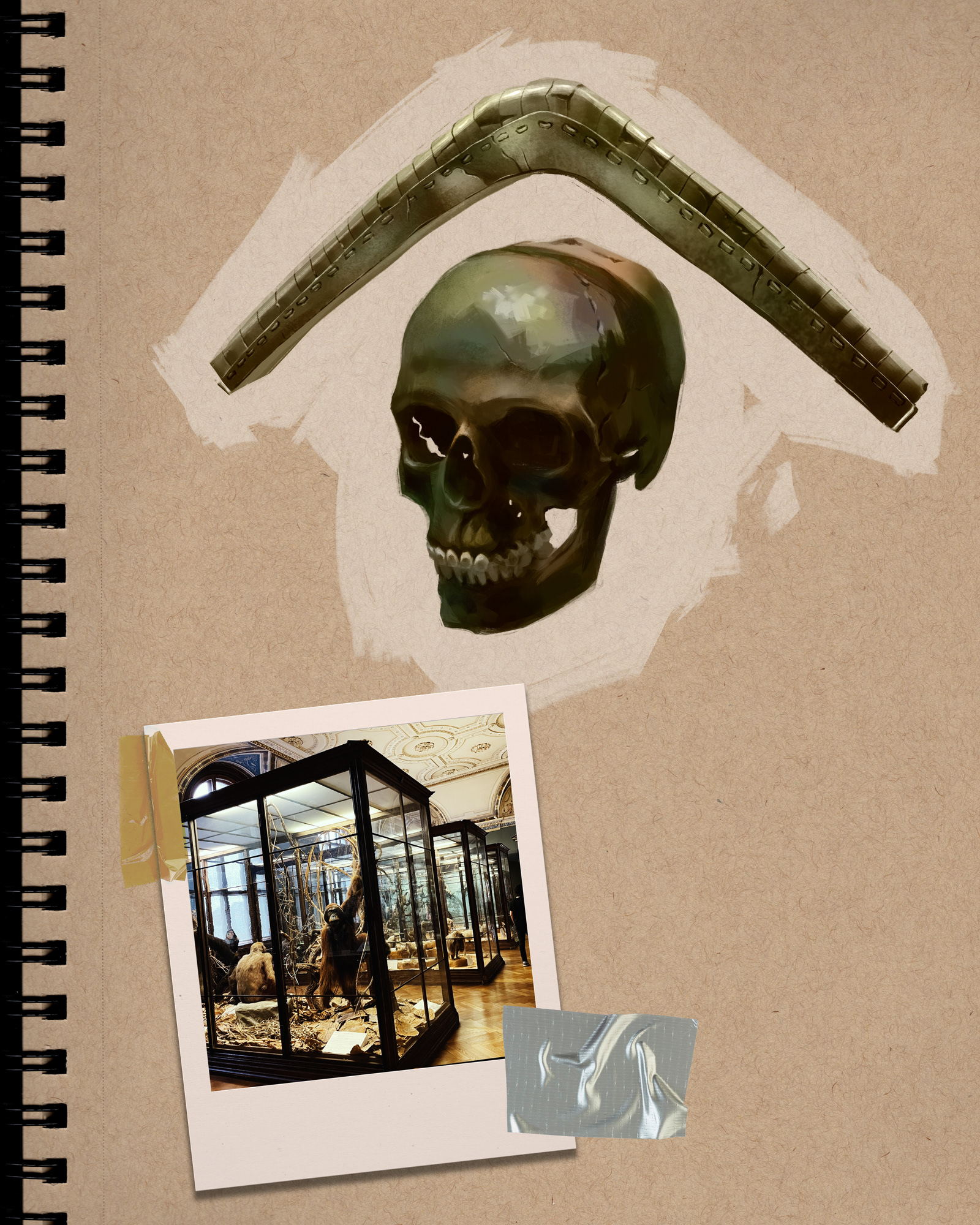 Bronze Age Skull and Headgear