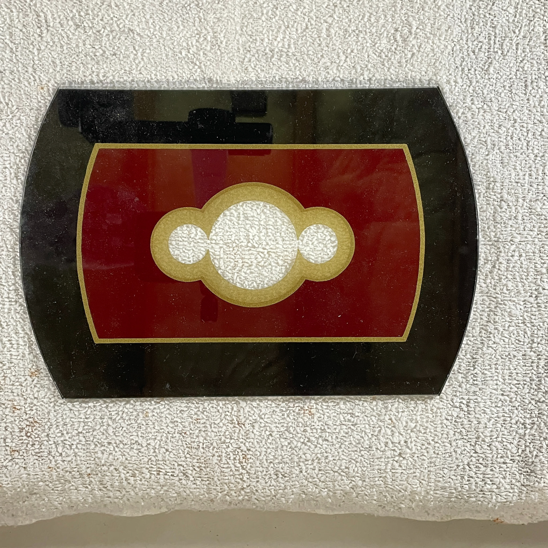 clock glass - e. Howard box tablet - #1 - 9 1/2" x 6 1/2"