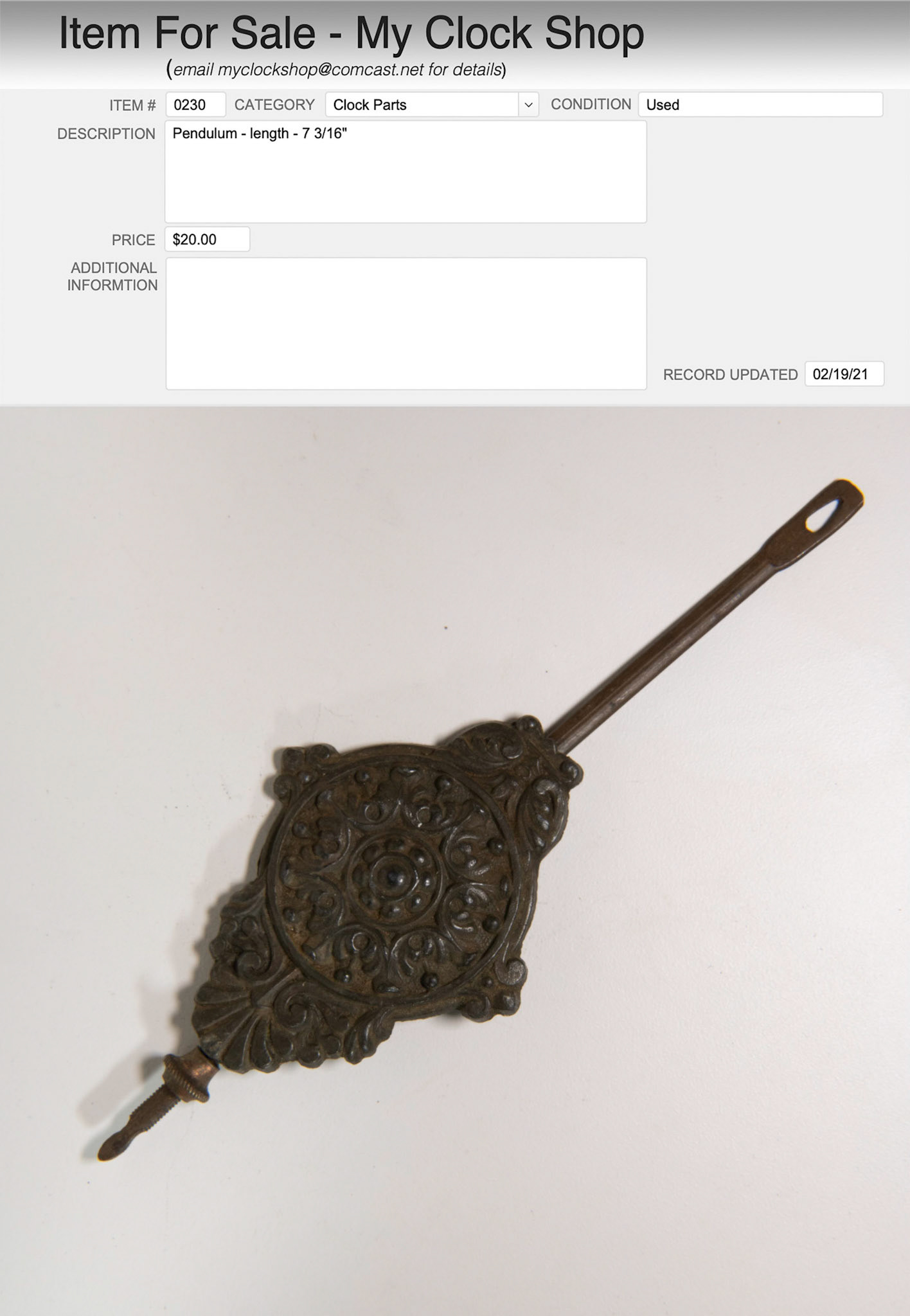 Item # 0230