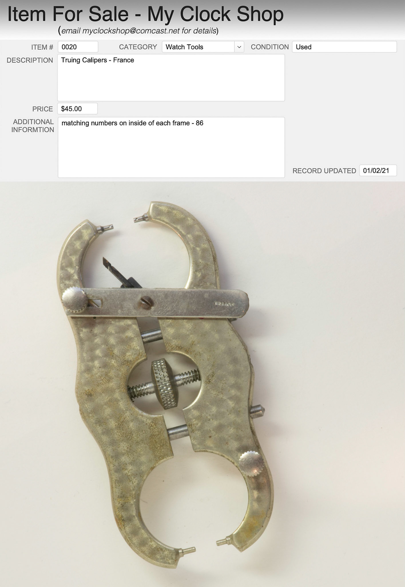 Item # 0020