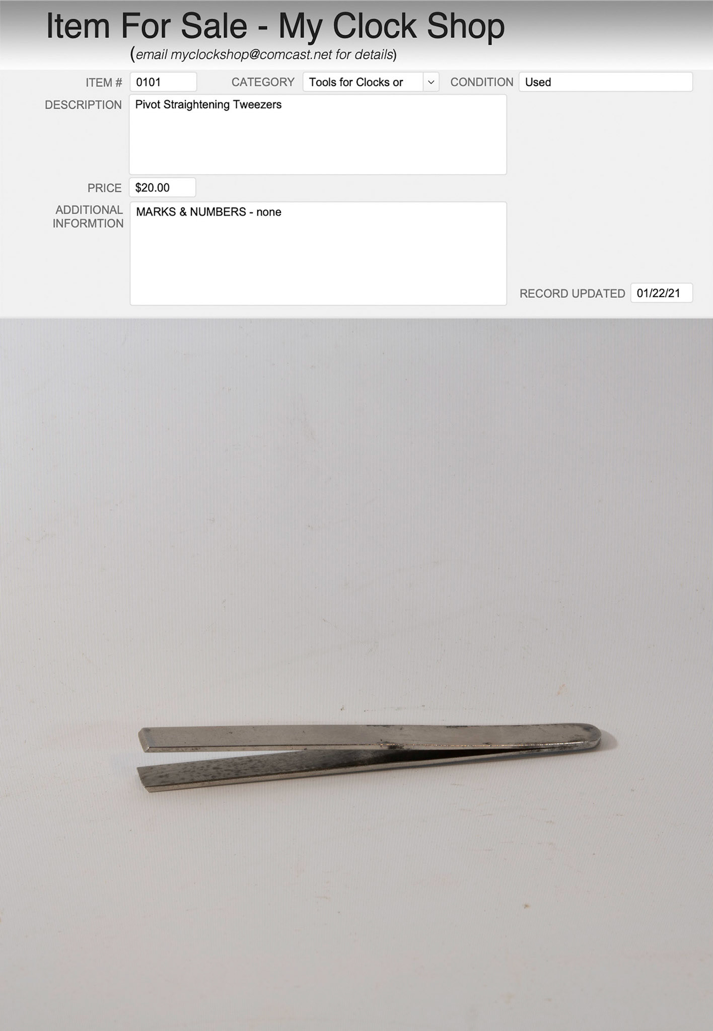 Item # 0101