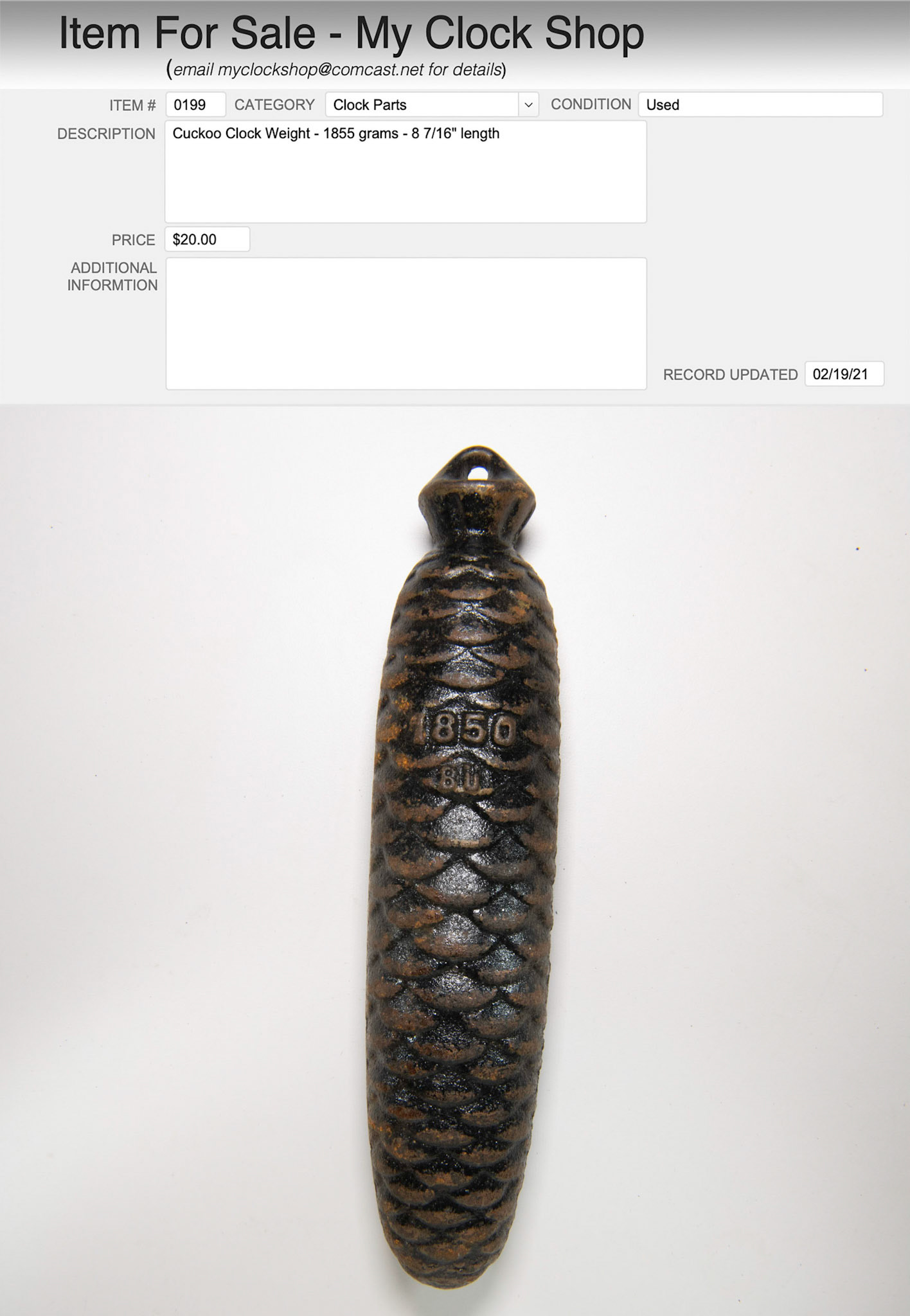 Item # 0199