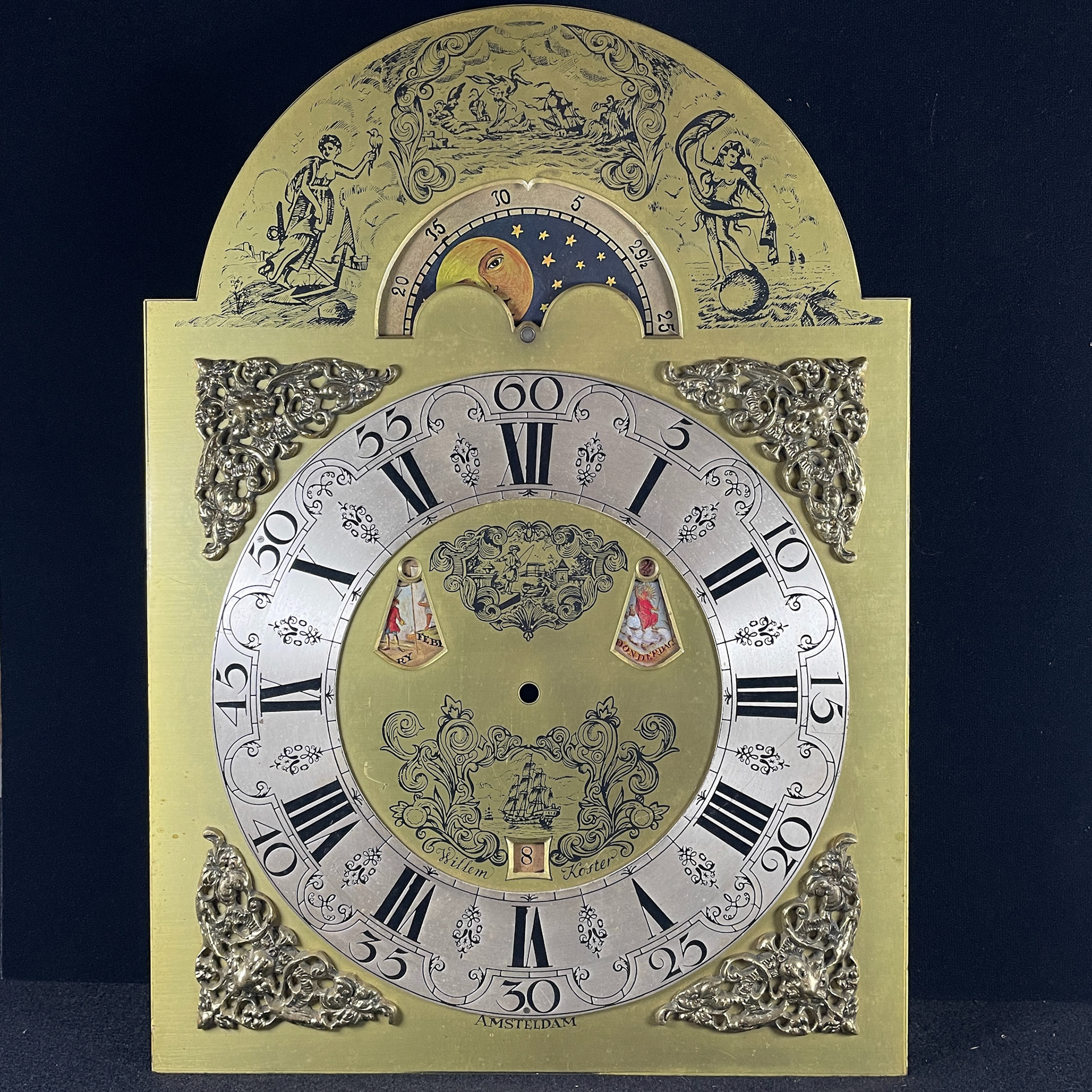 Dutch grandfather clock dial