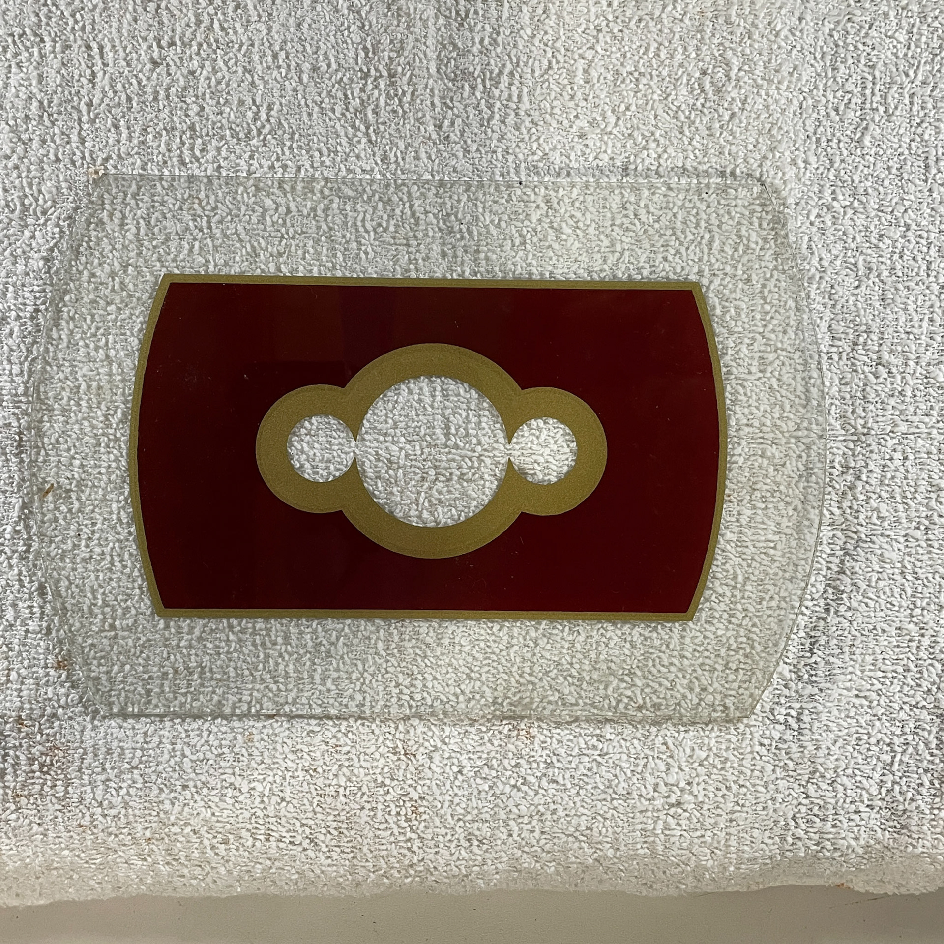 clock glass - e. Howard box tablet - #2 - 9 1/2" x 6 1/2"
