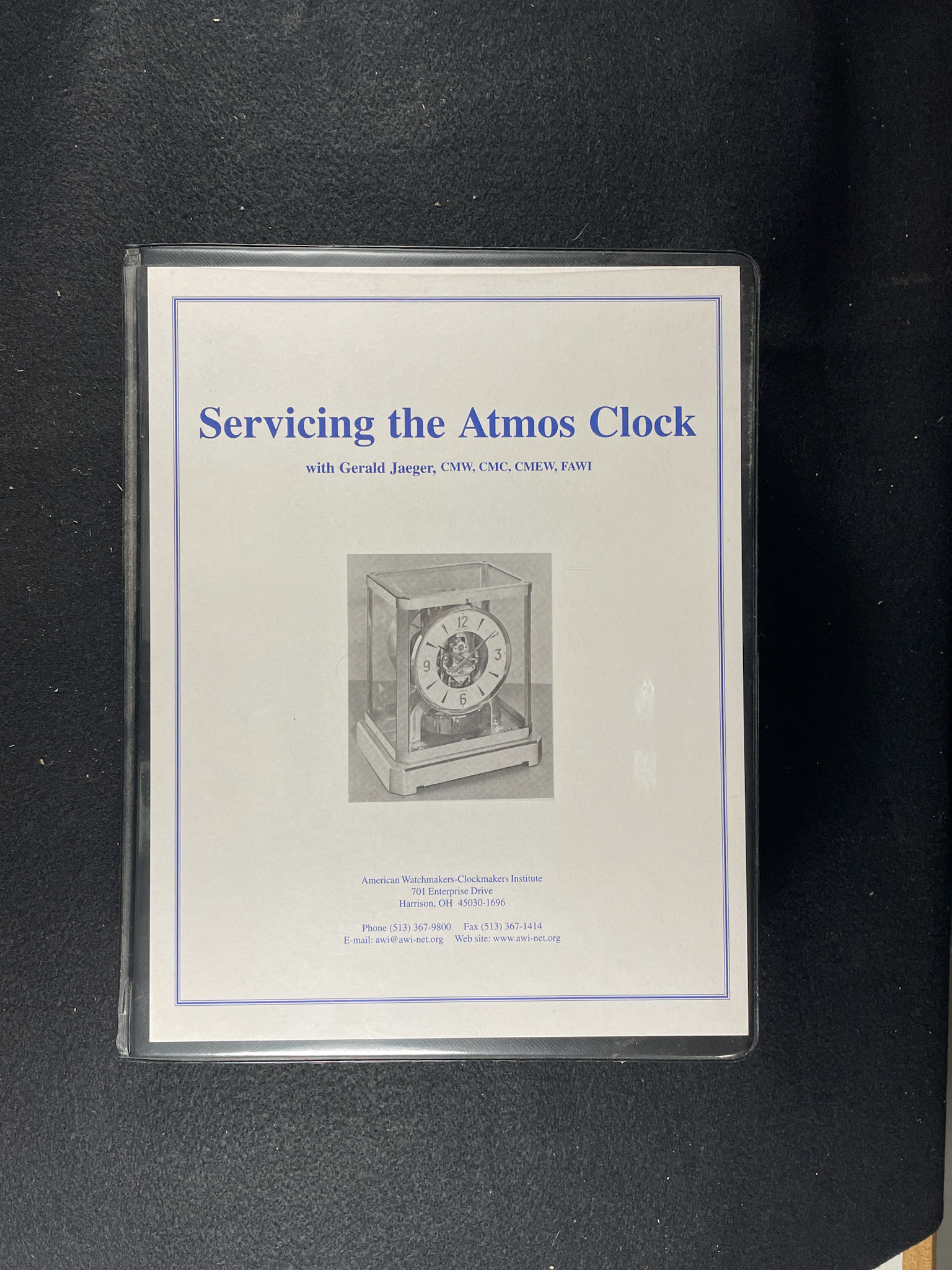 Servicing the Atmos Clock (video)