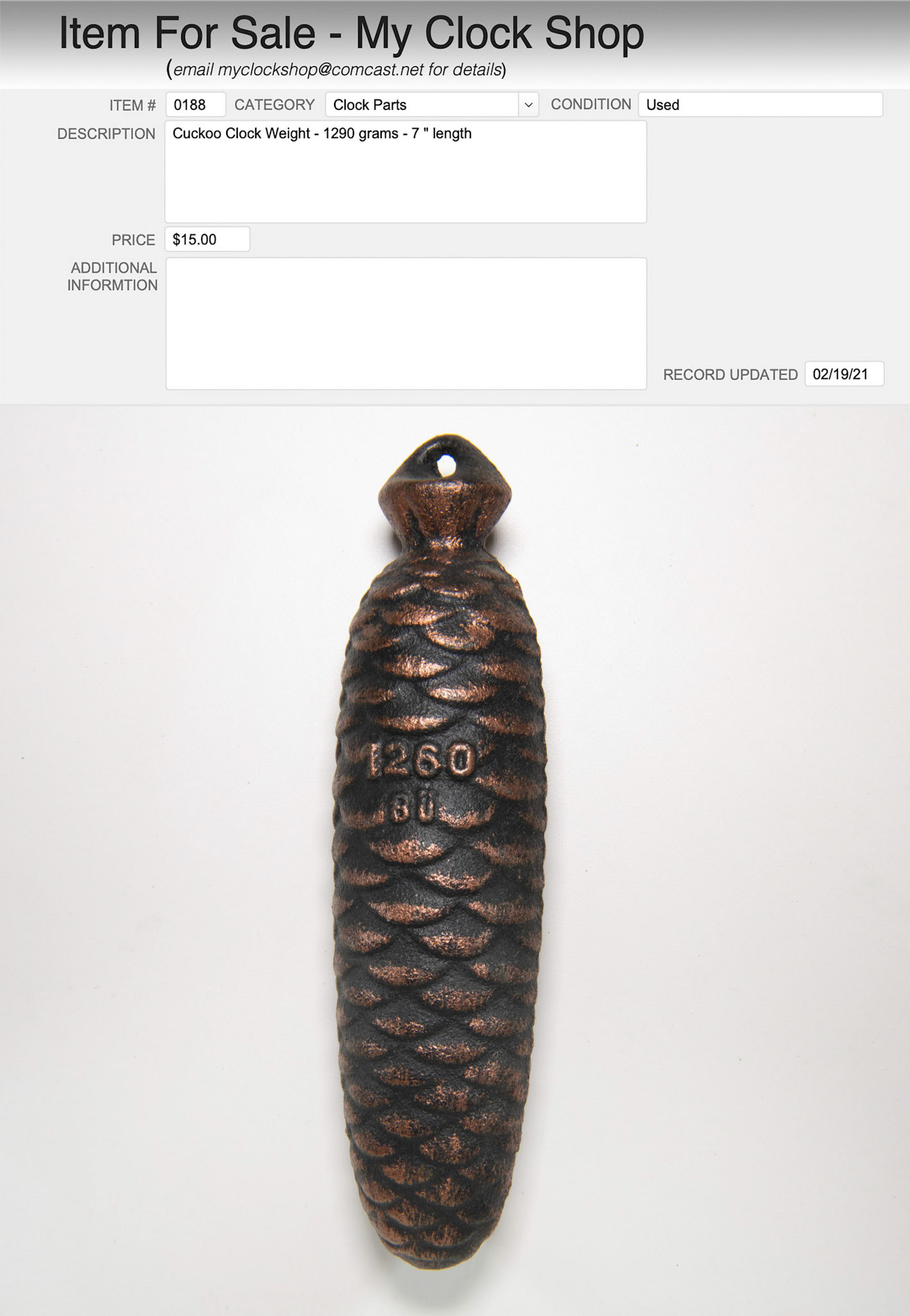 Item # 0188