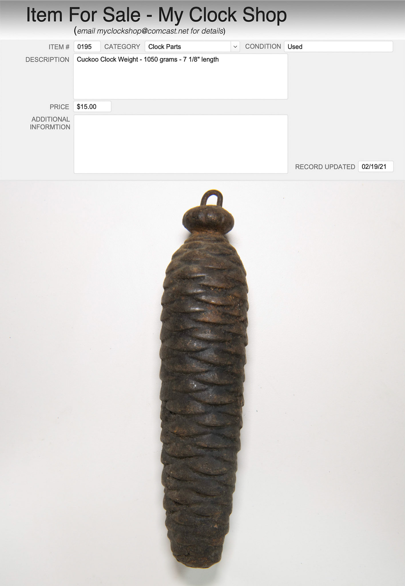 Item # 0195