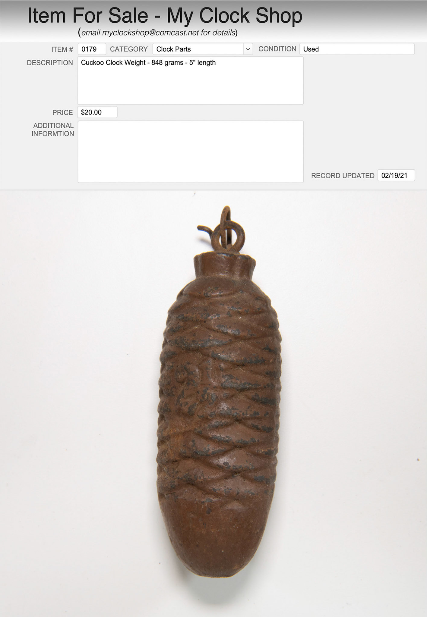 Item # 0179