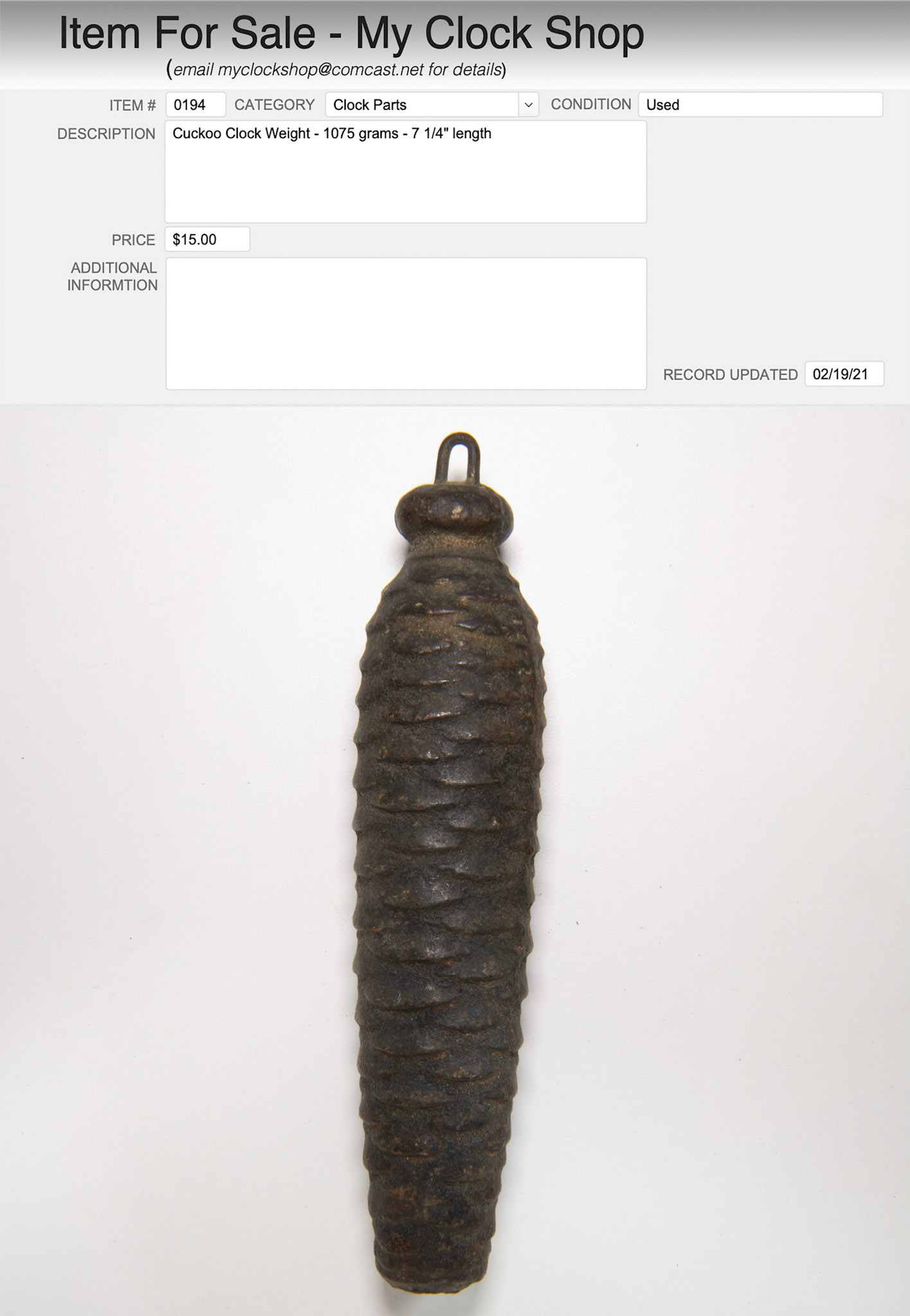 Item # 0194