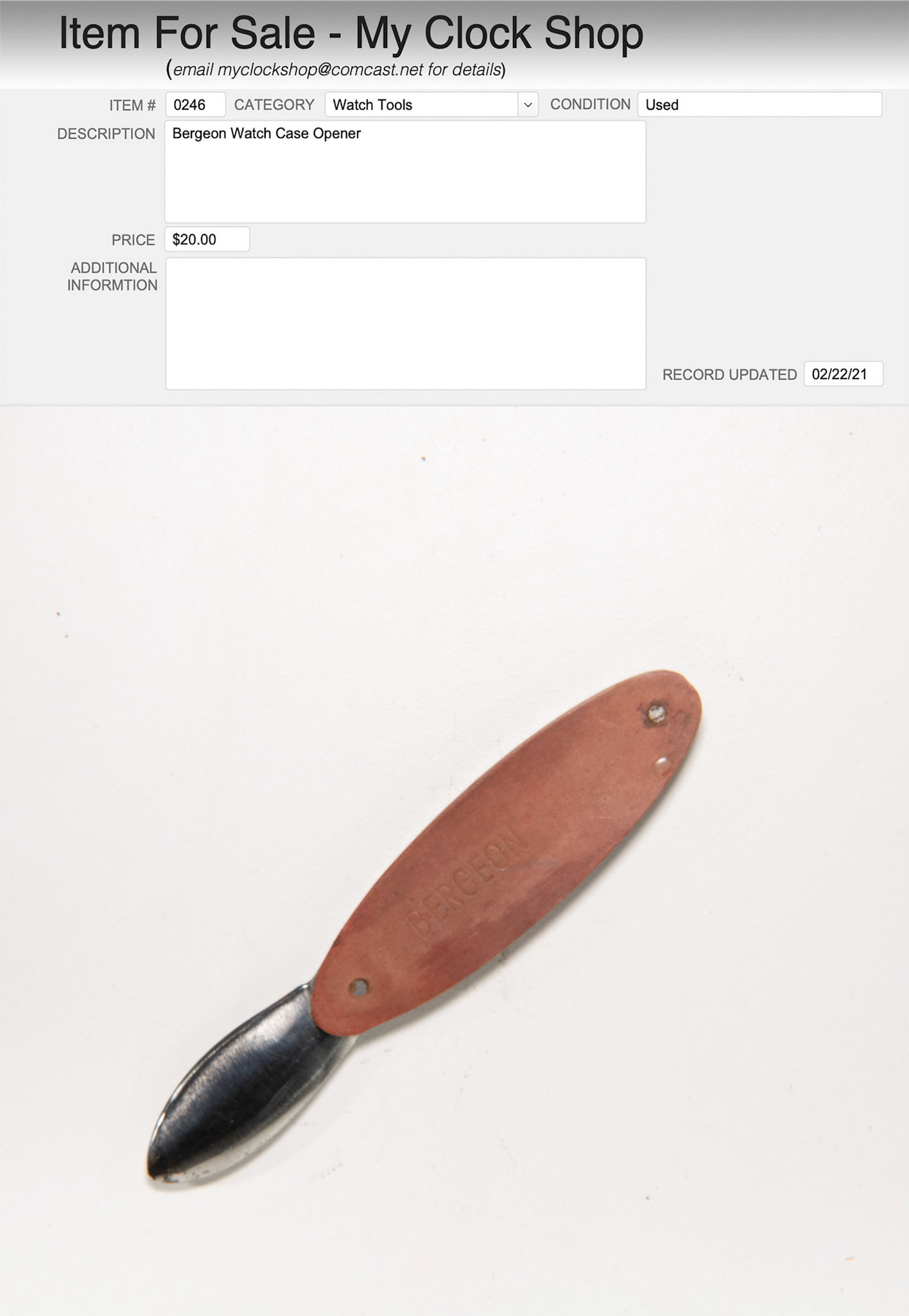 Item # 0246